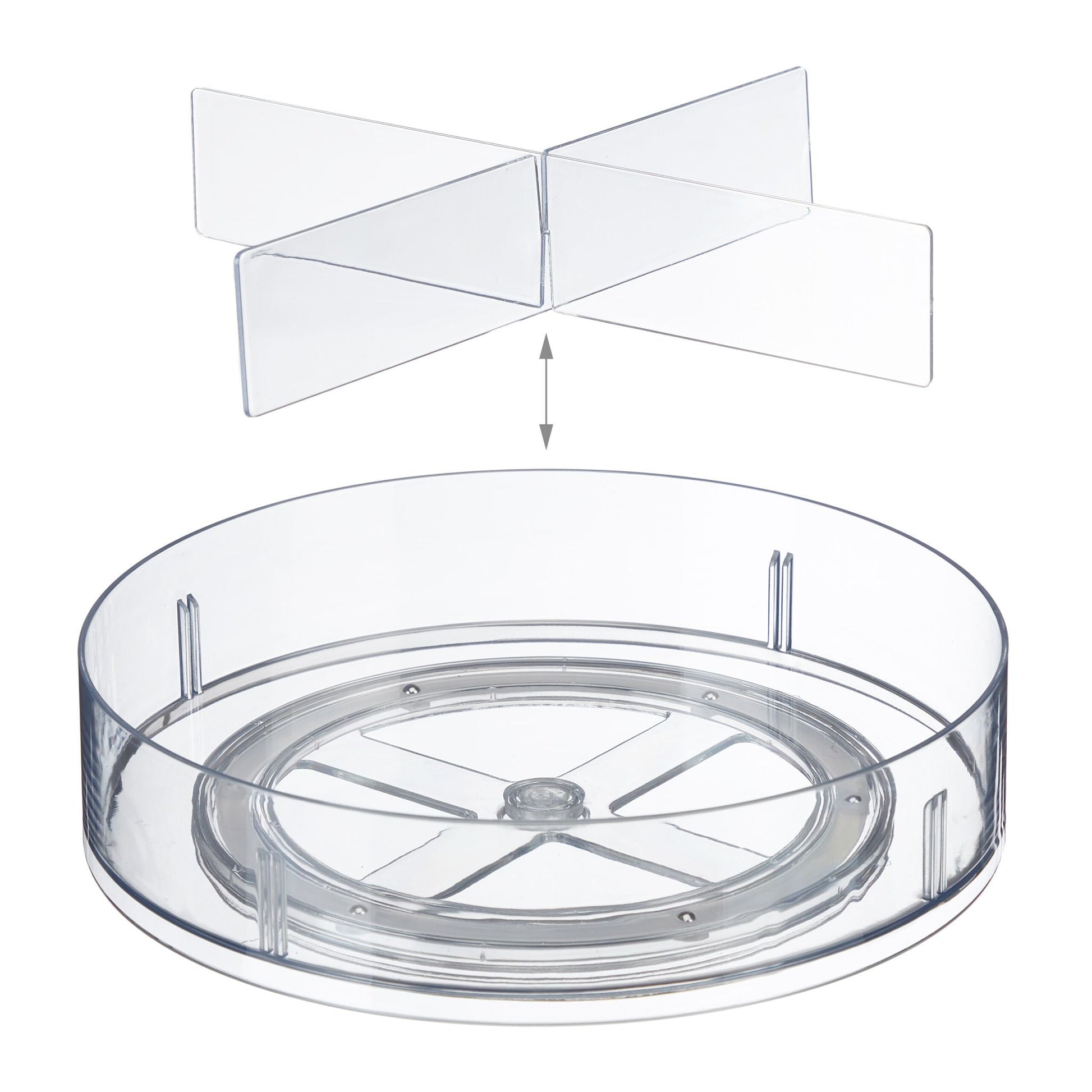 Drehteller für Kühlschrank Transparent von Relaxdays