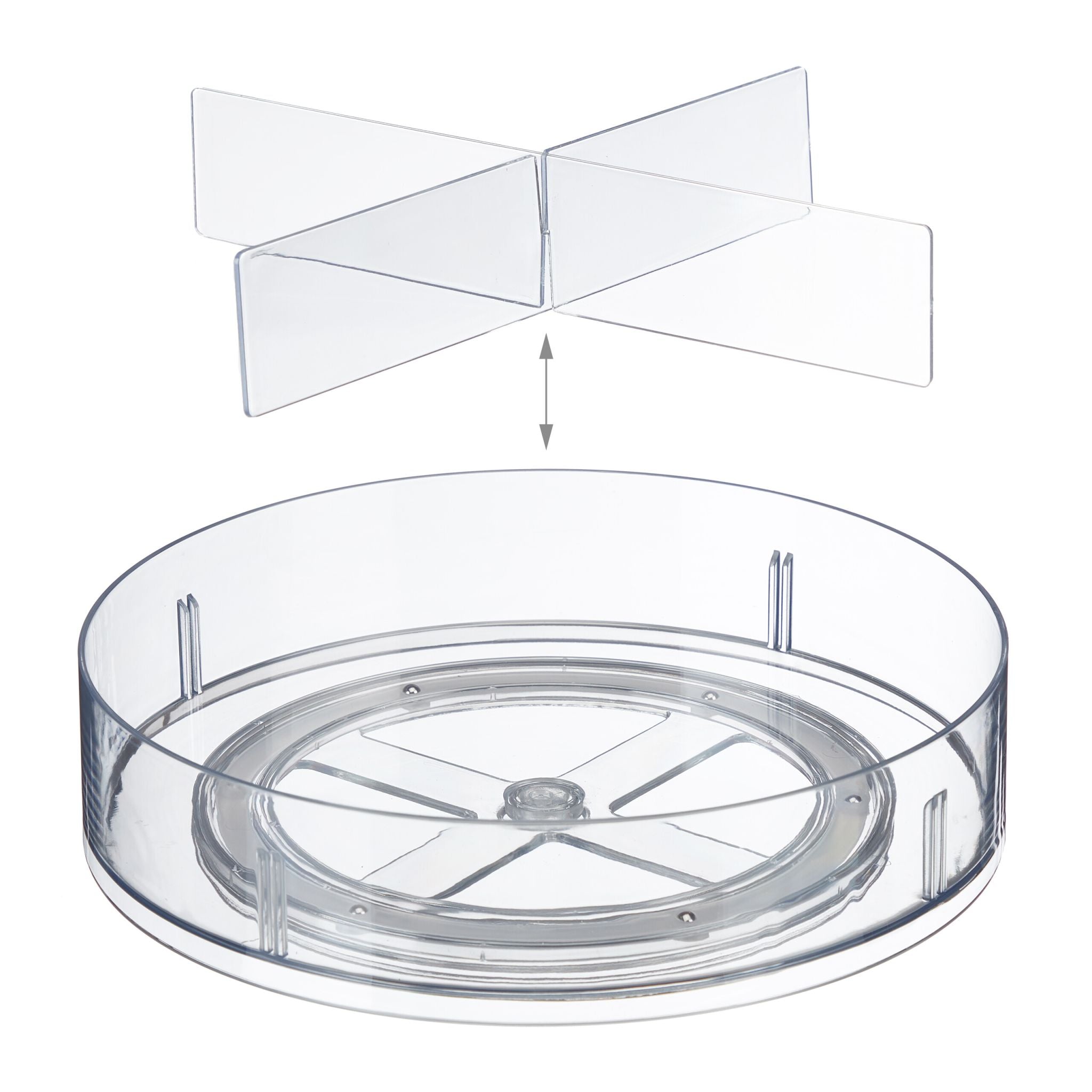 Drehteller für Kühlschrank Transparent von Relaxdays