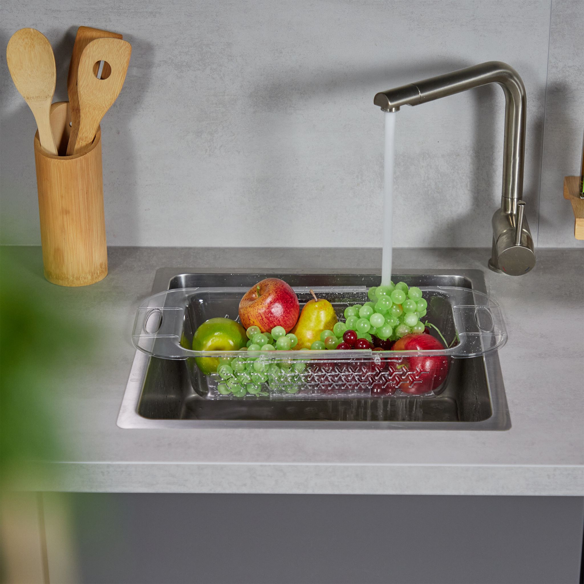 Spülbecken Sieb Transparent von Relaxdays