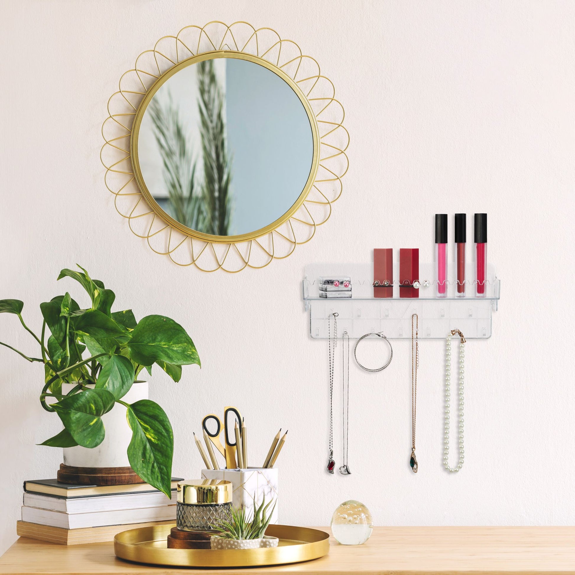 Schmuckhalter Wand Transparent von Relaxdays