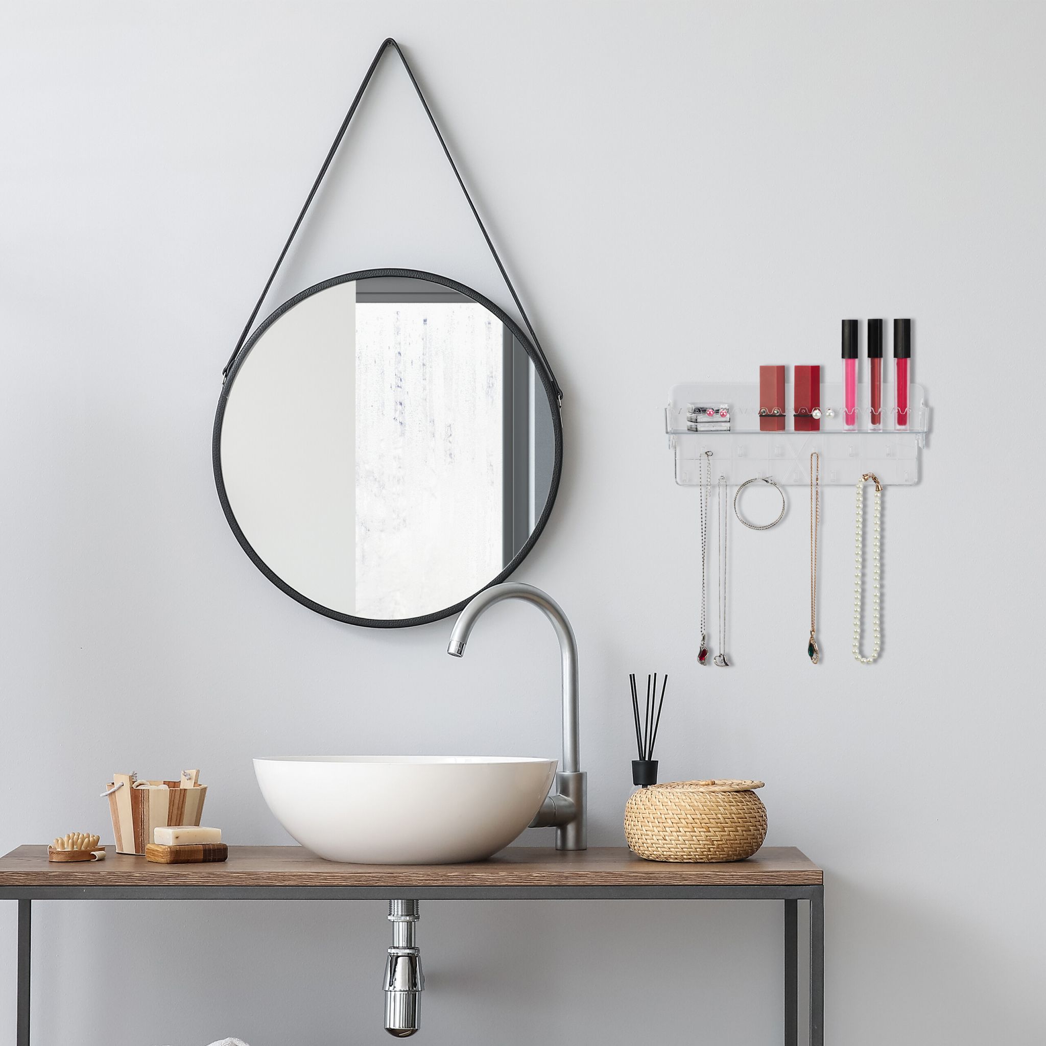 Schmuckhalter Wand Transparent von Relaxdays