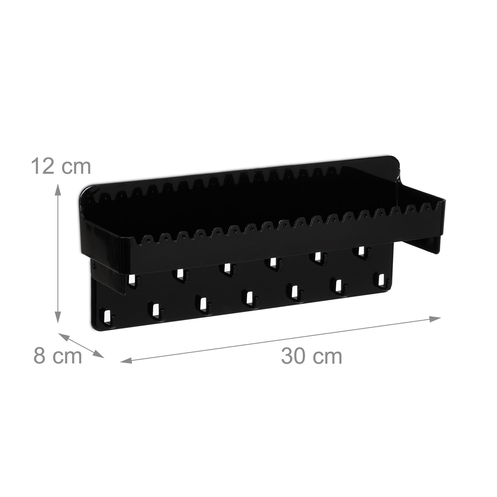 Schmuckhalter Wand Schwarz von Relaxdays