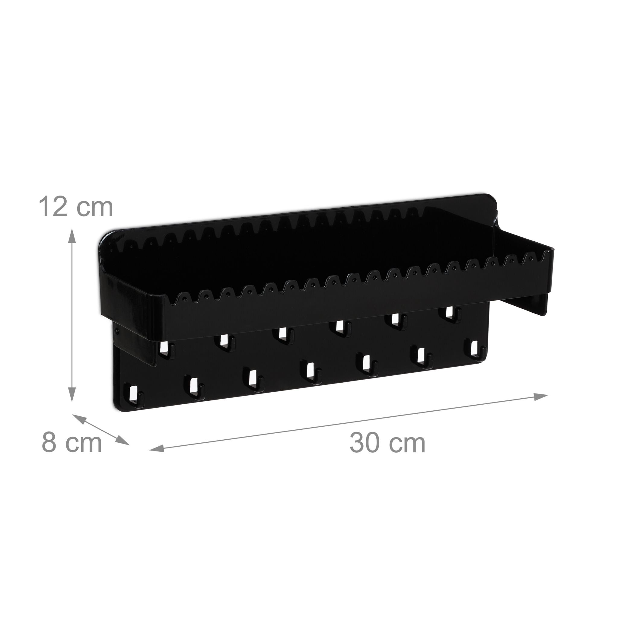 Schmuckhalter Wand Schwarz von Relaxdays