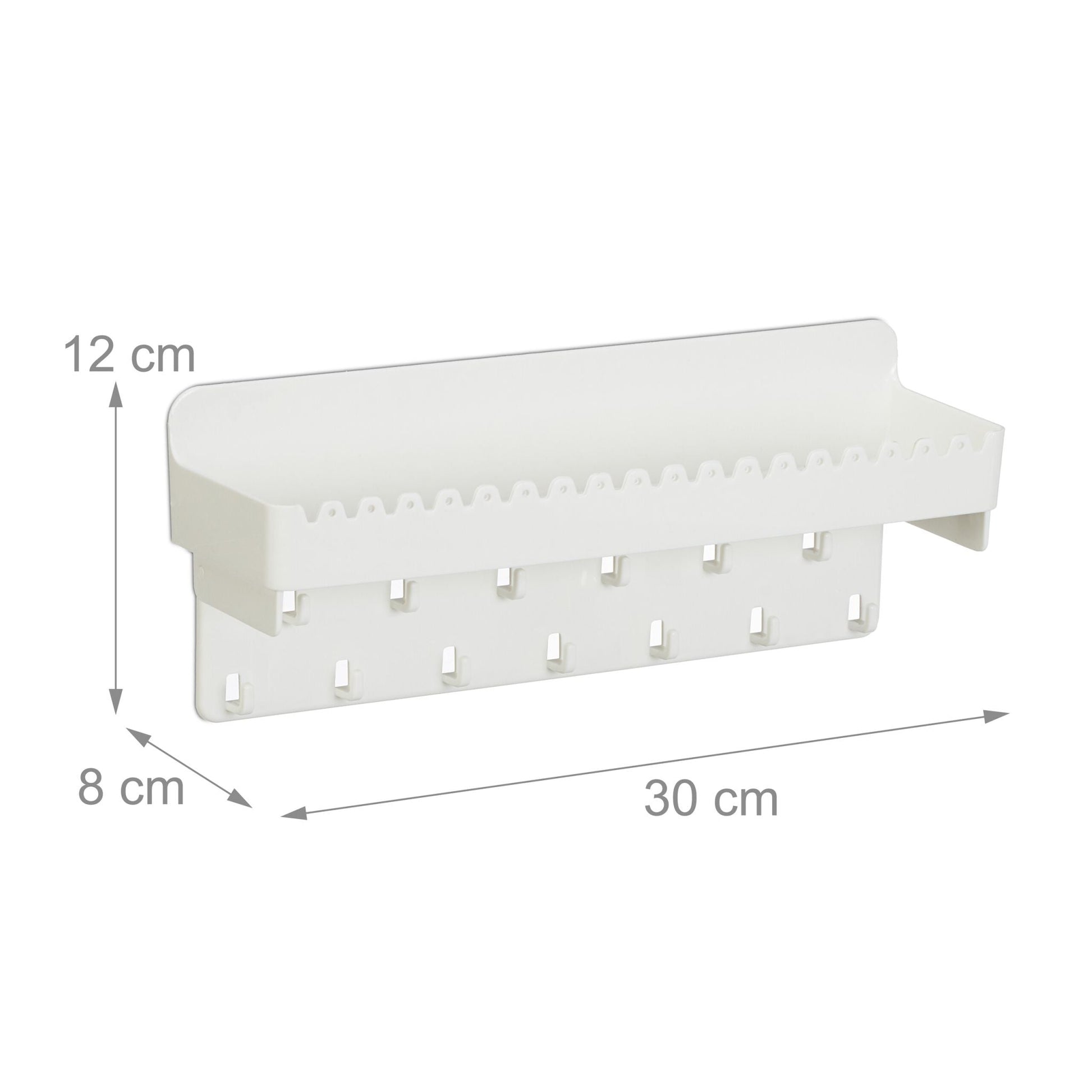 Schmuckhalter Wand Weiss von Relaxdays