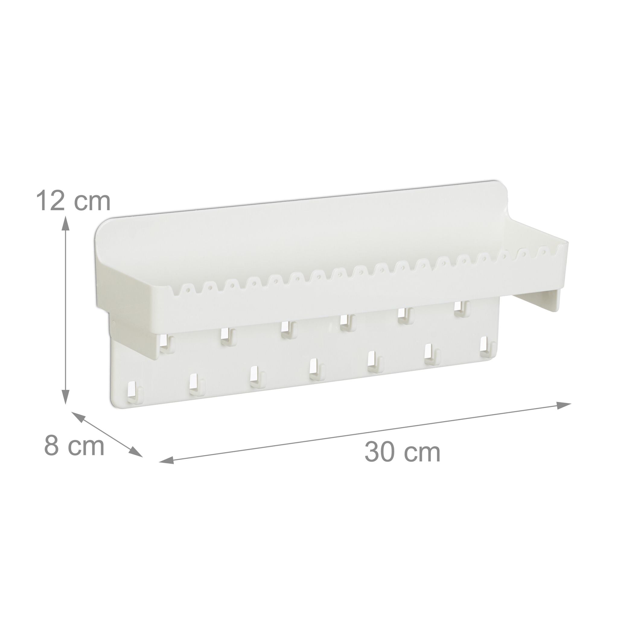 Schmuckhalter Wand Weiss von Relaxdays