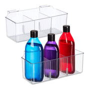 Schranktür Organizer 3 Fächer 2er-Set Transparent von Relaxdays
