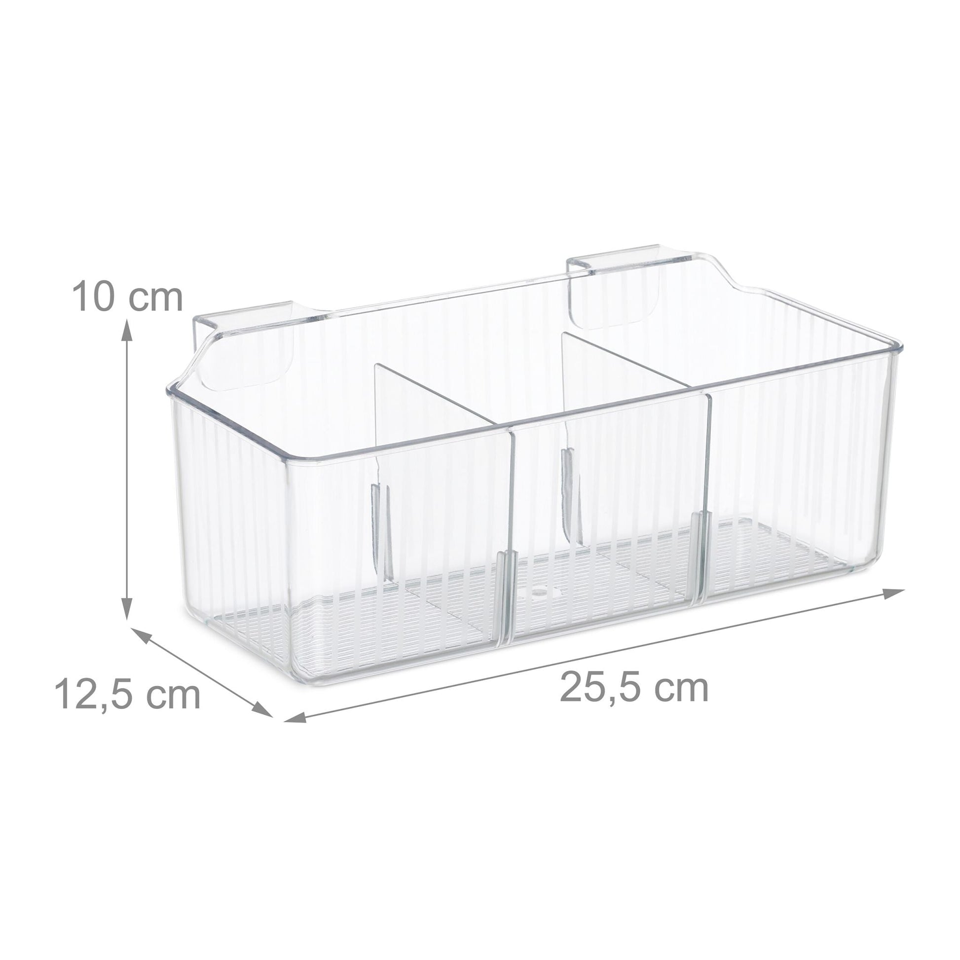 Schranktür Organizer 3 Fächer 2er-Set Transparent von Relaxdays