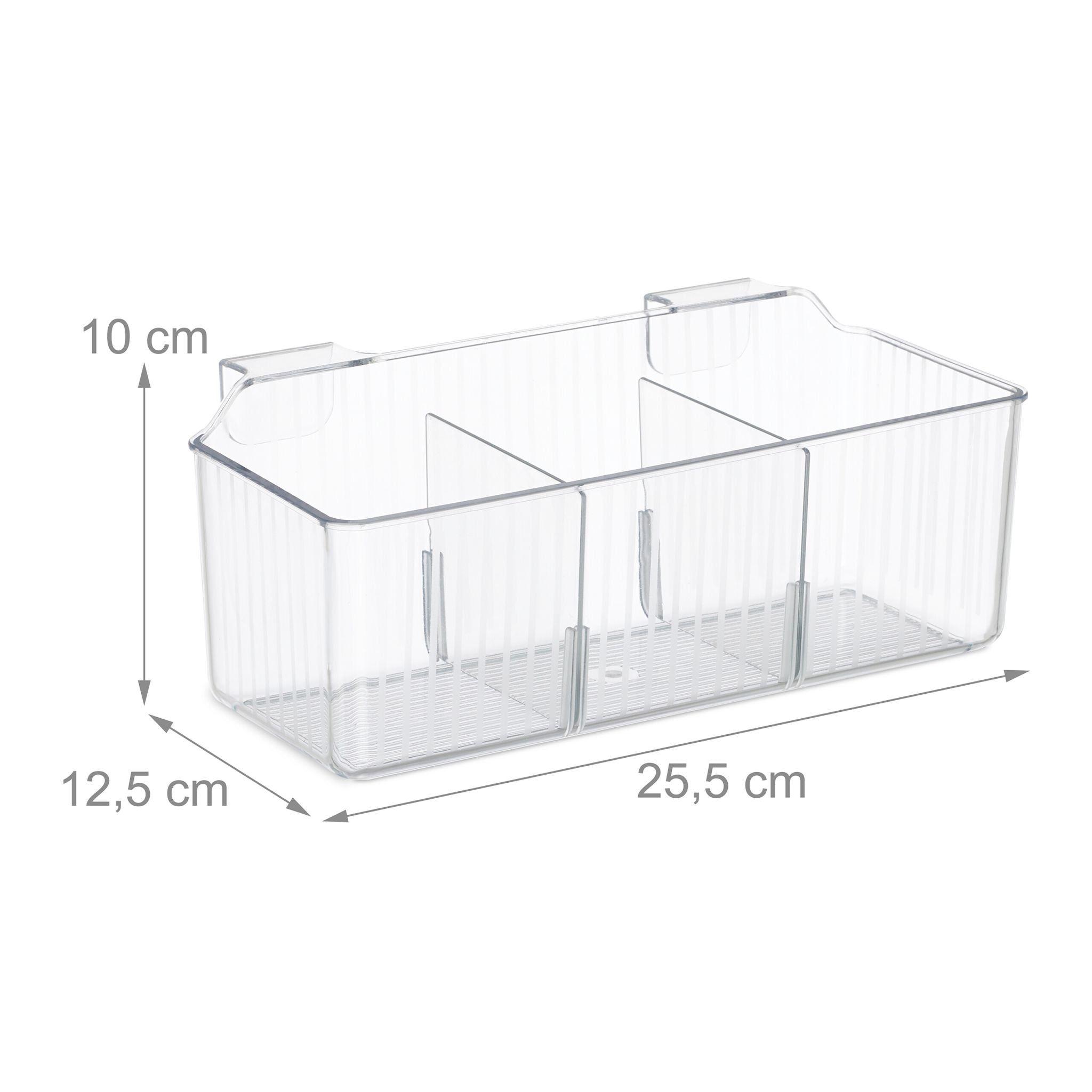 Schranktür Organizer 3 Fächer 2er-Set Transparent von Relaxdays