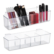 Schranktür Organizer 4 Fächer 2er-Set Transparent von Relaxdays