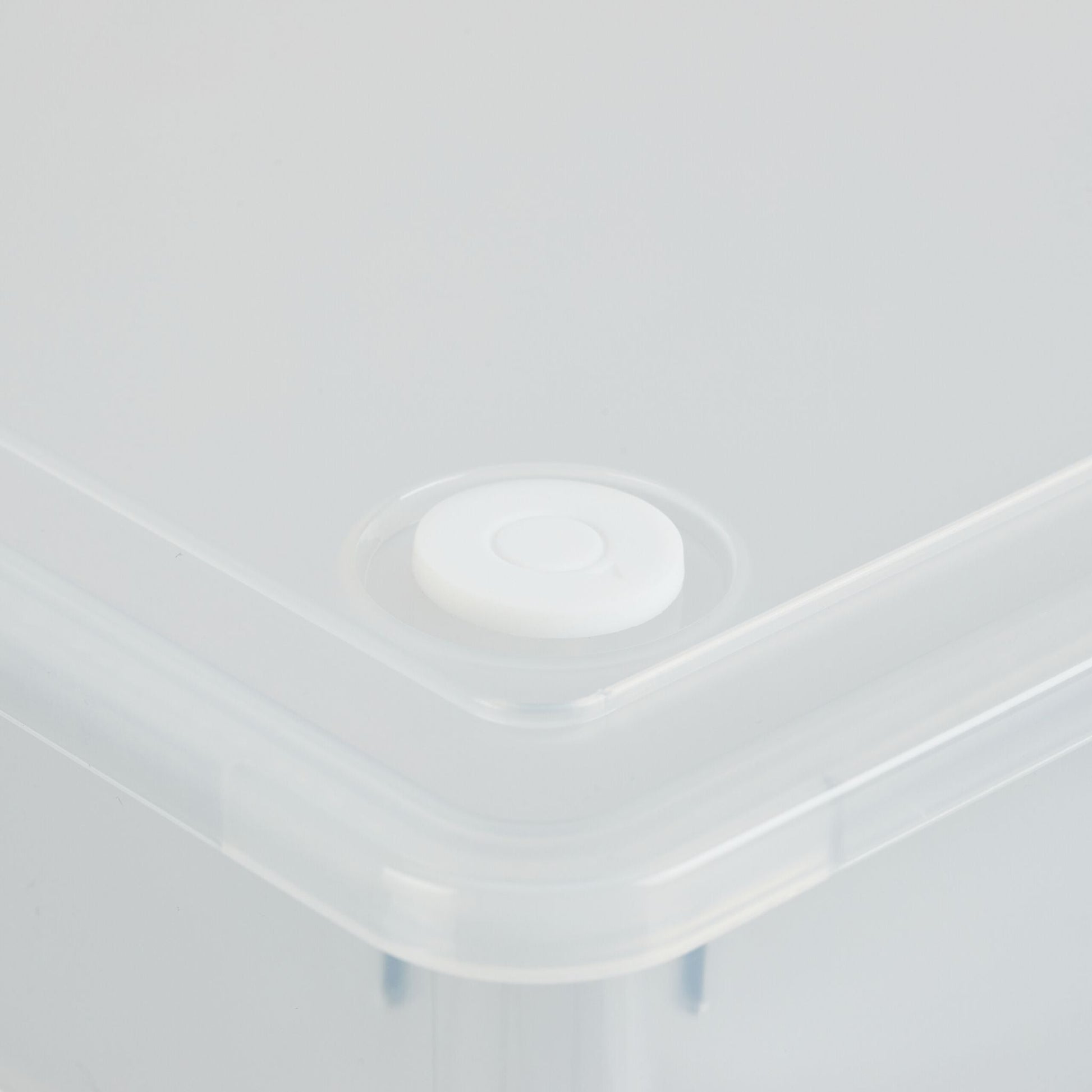 Aufbewahrungsbox mit 3 Fächern Transparent von Relaxdays
