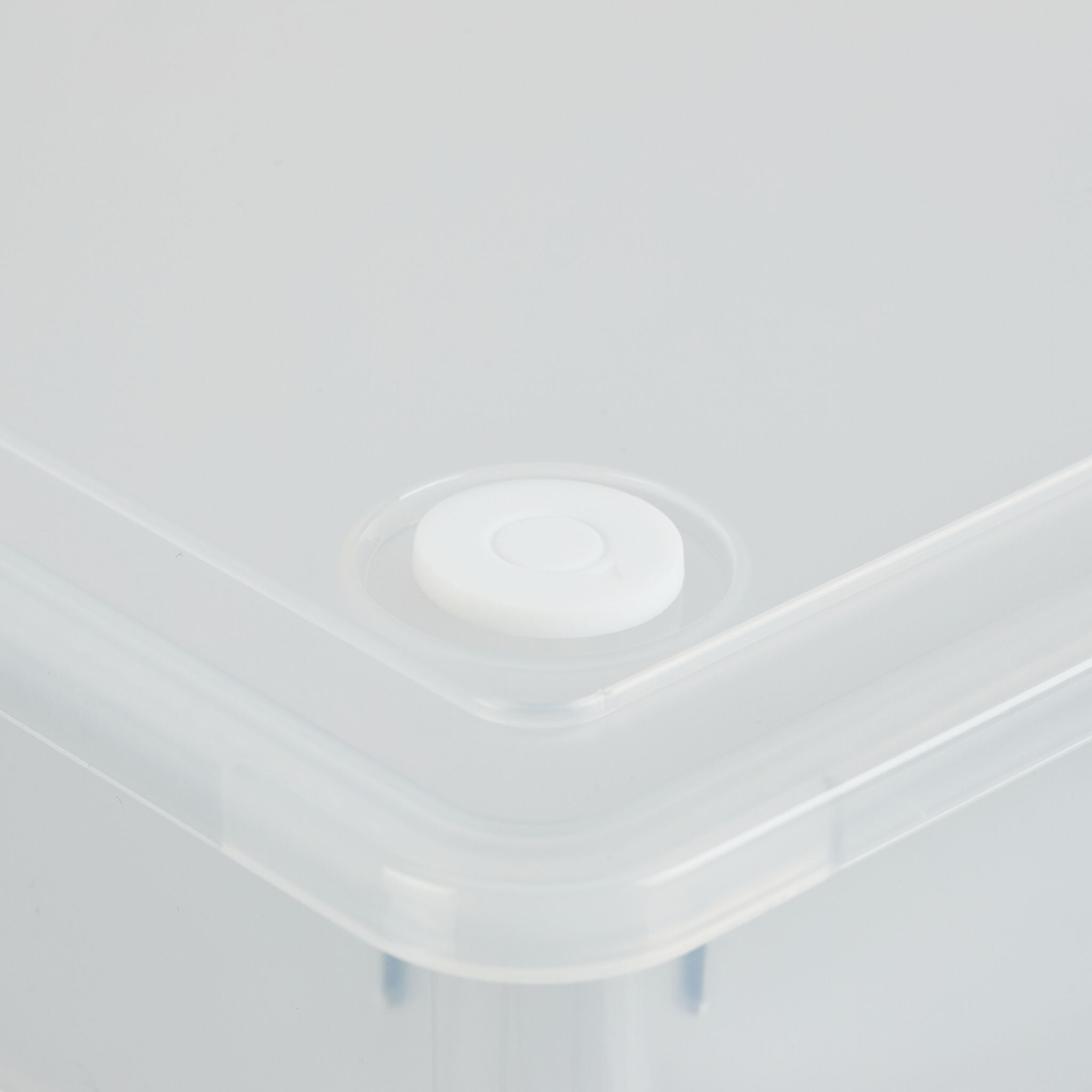 Aufbewahrungsbox mit 3 Fächern Transparent von Relaxdays