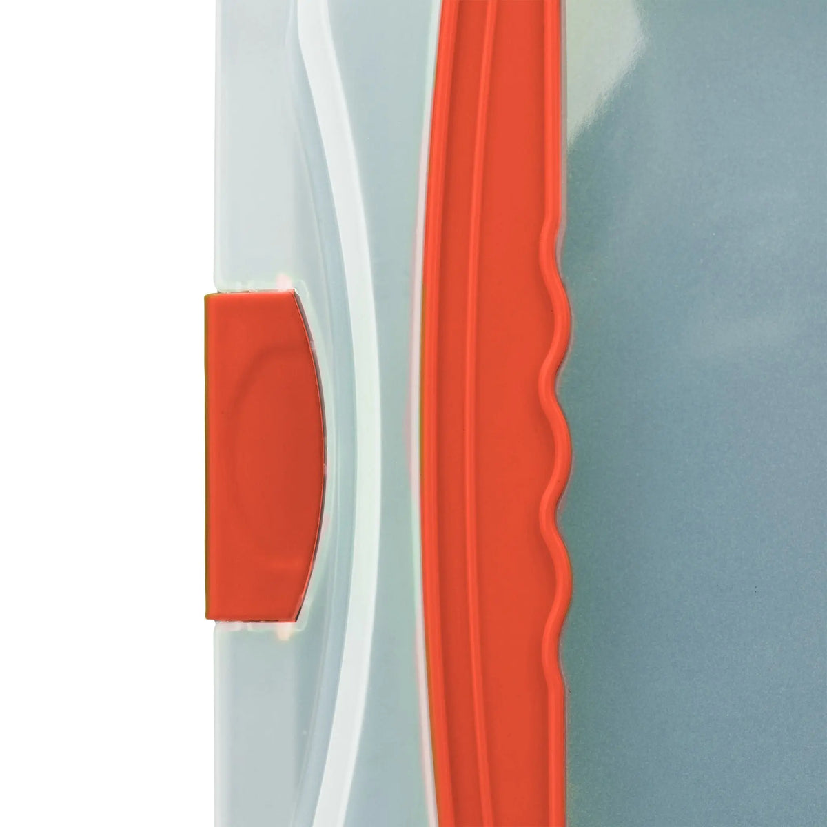 Backblech mit Deckel Rot-Schwarz-Transparent von Relaxdays