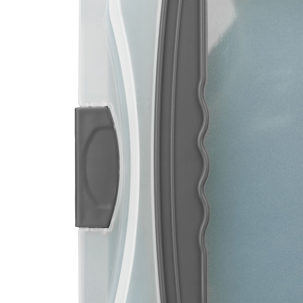 Backblech mit Deckel Schwarz-Transparent-Grau von Relaxdays