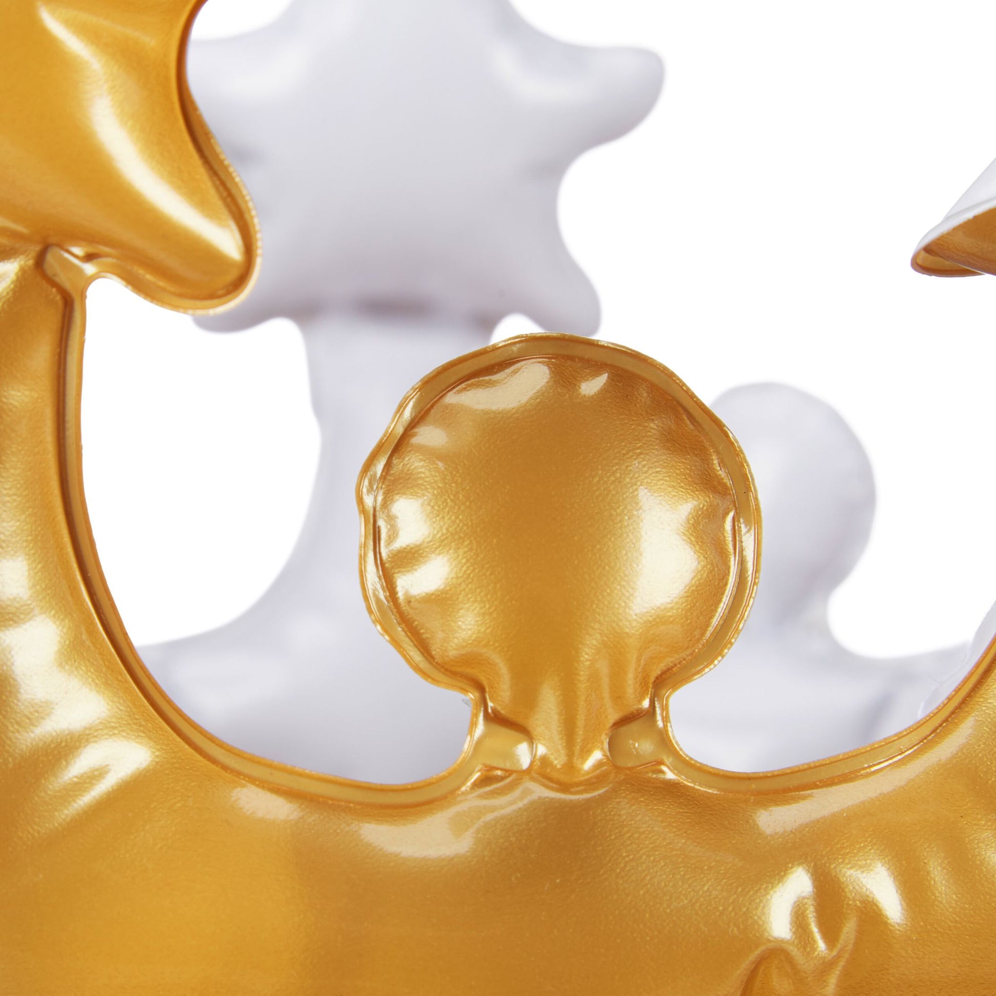 Aufblasbare Krone 5er-Set Weiss-Gold von Relaxdays