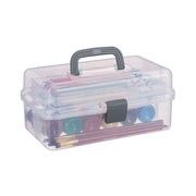 Aufbewahrungsbox mit 9 Fächern Transparent-Grau von Relaxdays