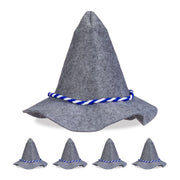 Seppelhut 5er-Set Weiss-Blau-Grau von Relaxdays