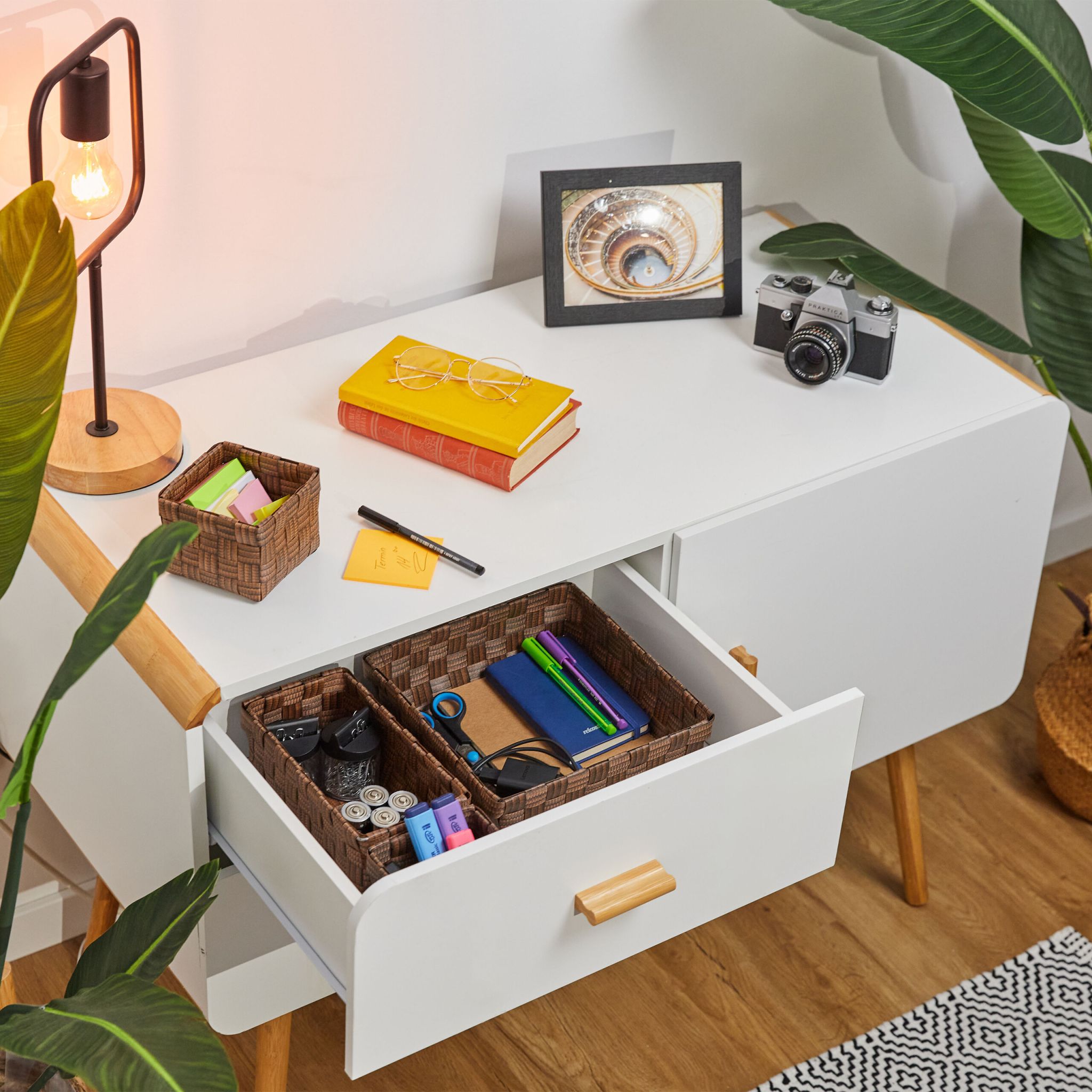 Aufbewahrungskorb 4er-Set Braun von Relaxdays