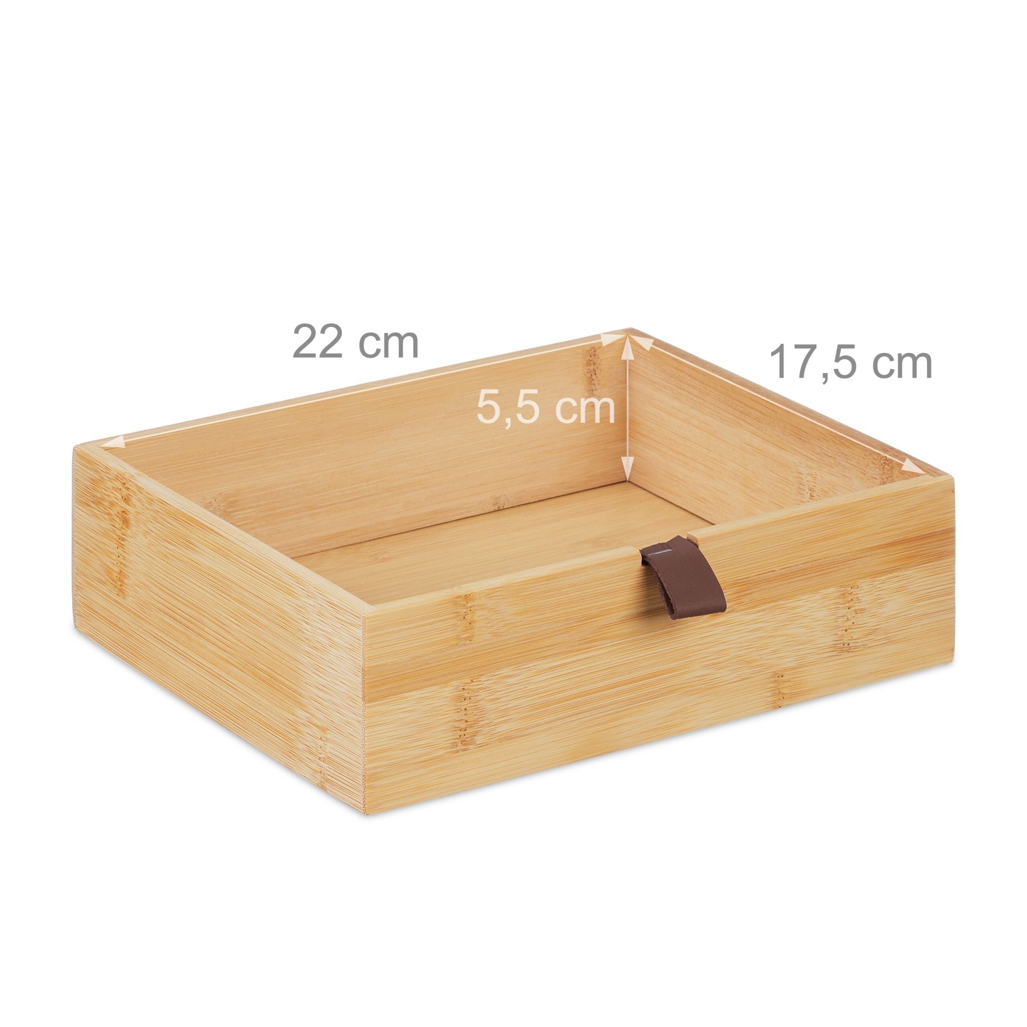 Schreibtisch Organizer mit Schubladen Dunkelbraun-Hellbraun von Relaxdays