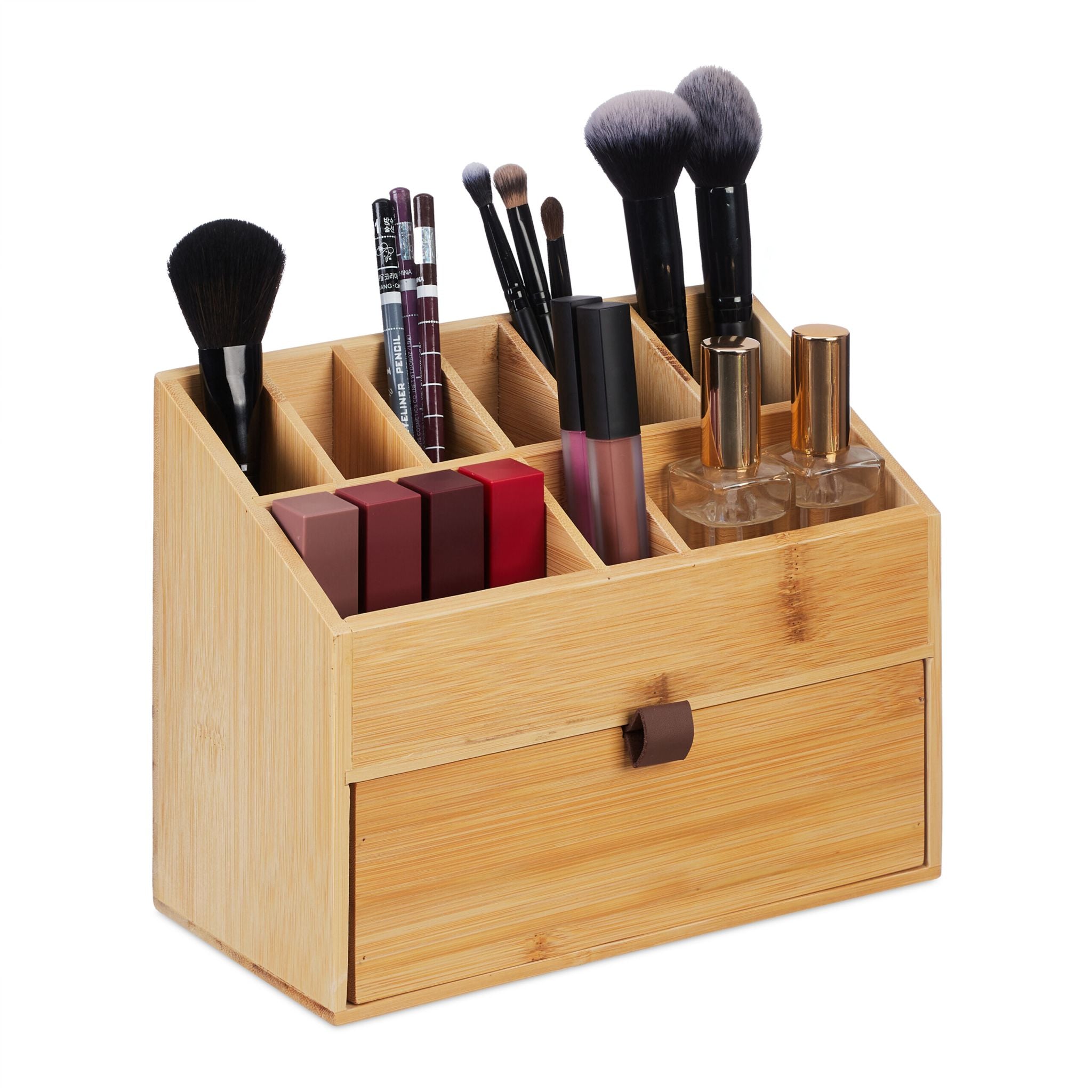 Kosmetik Organizer Hellbraun von Relaxdays