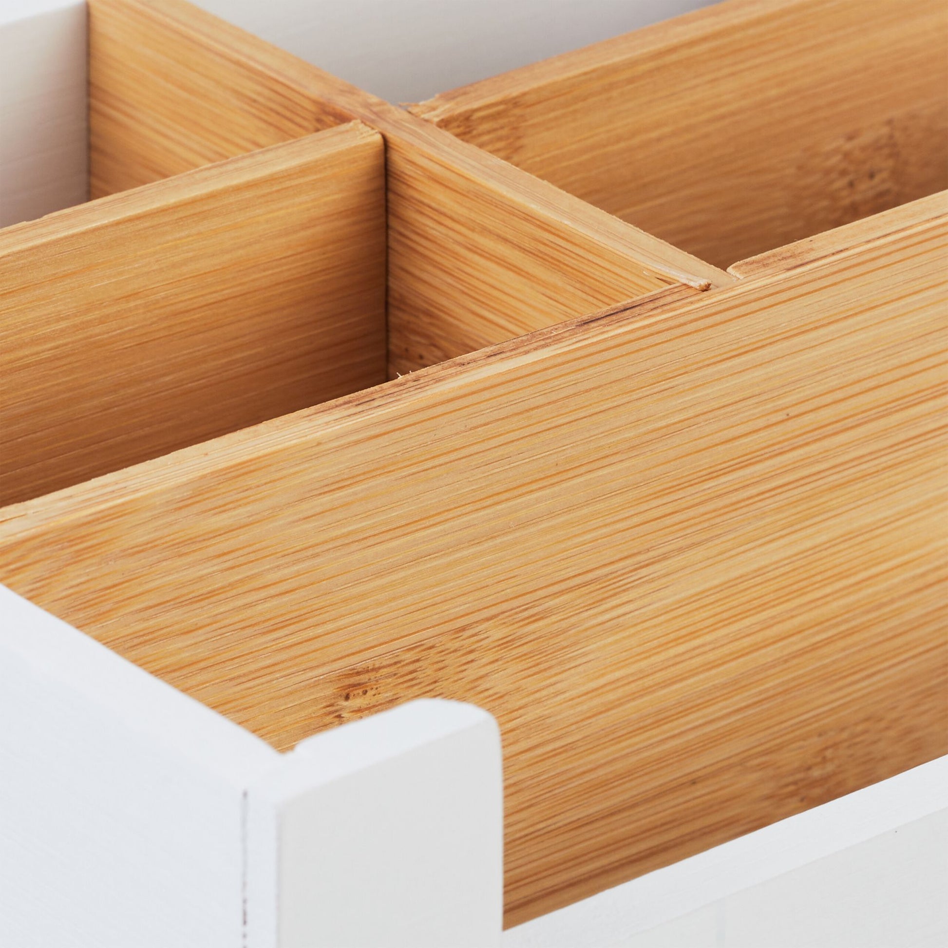 Schreibtisch Organizer 5 Fächer Weiss-Hellbraun von Relaxdays