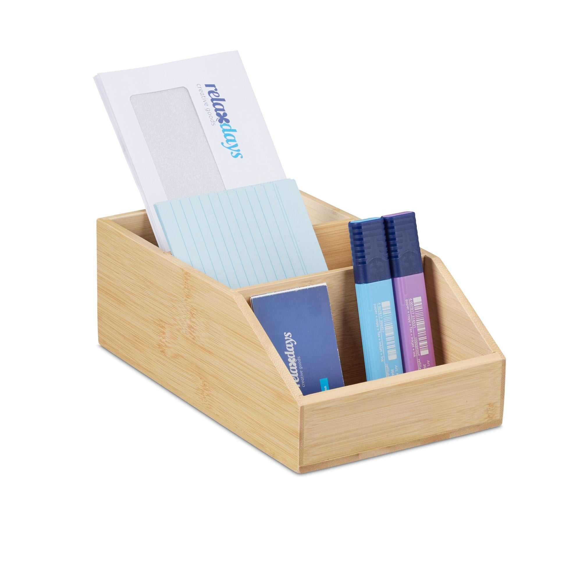Schreibtisch Organizer Hellbraun von Relaxdays