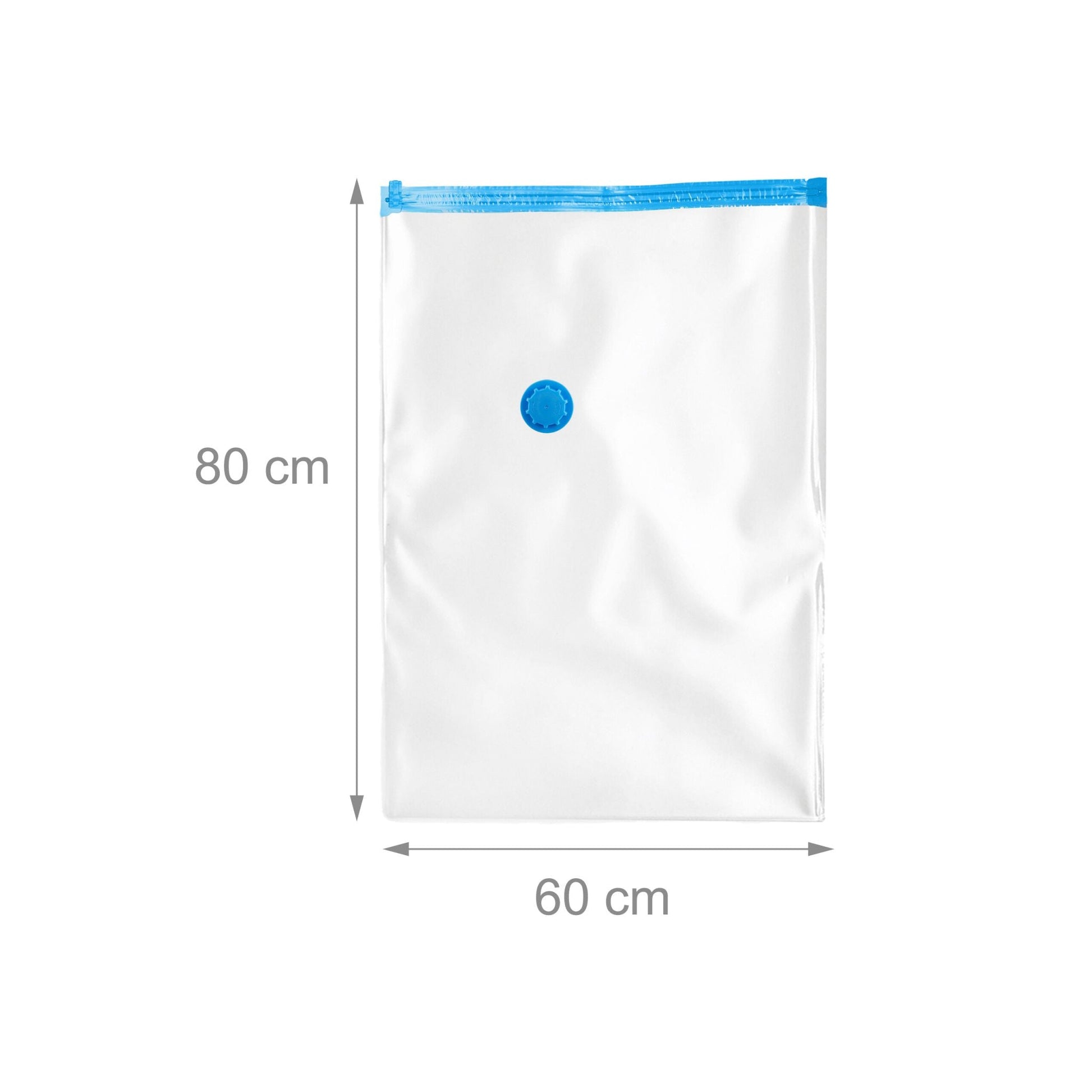 Vakuumbeutel für Kleidung 10er-Set Blau-Transparent von Relaxdays