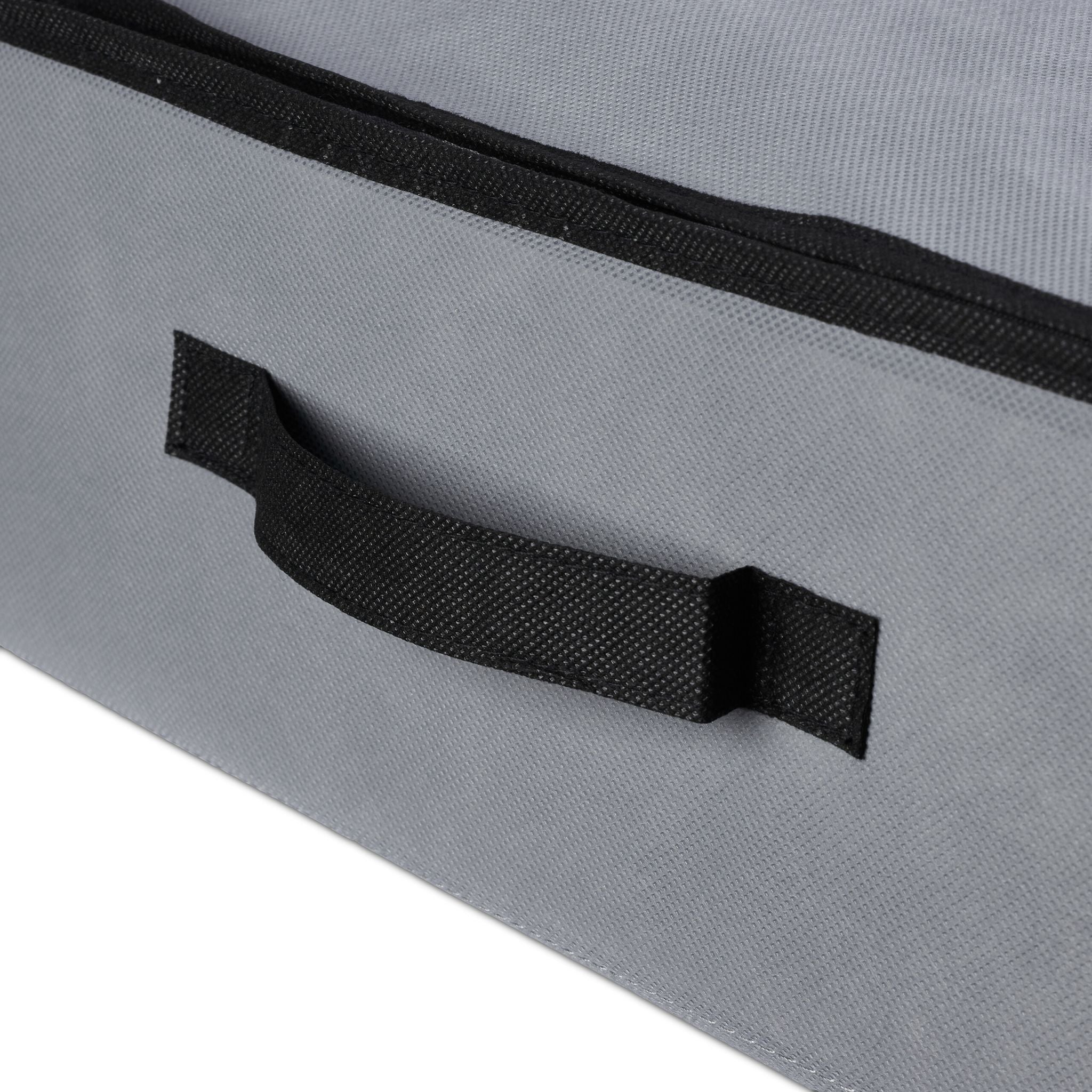 Unterbettkommode Vakuum 2er-Set Transparent-Grau von Relaxdays