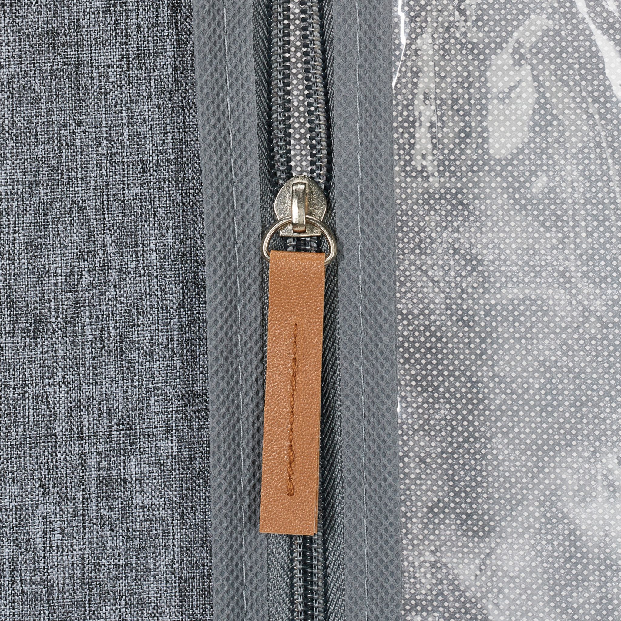 Kleidersack 3er-Set - 99 x 58cm Transparent-Grau von Relaxdays