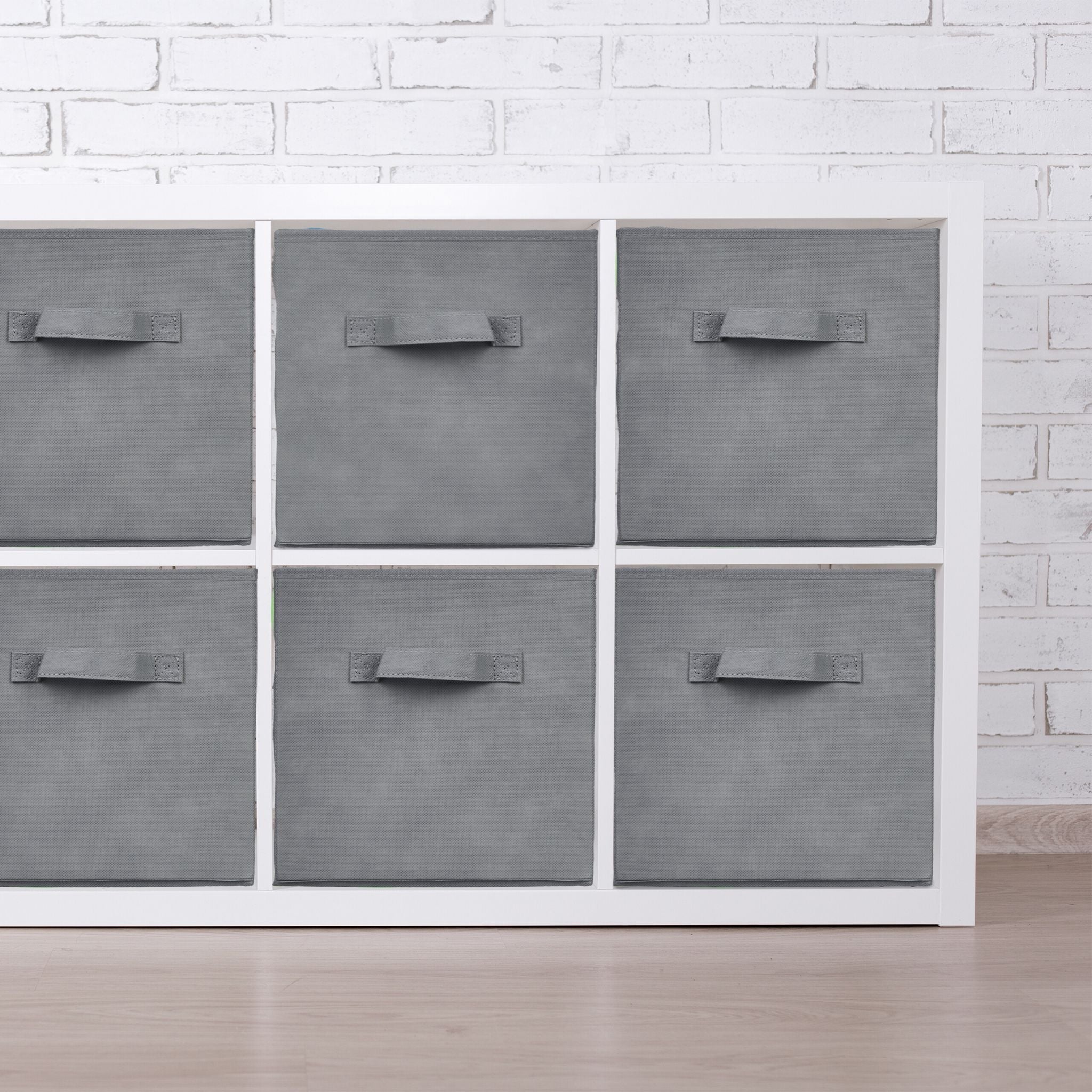 Aufbewahrungsbox 6er-Set Grau von Relaxdays
