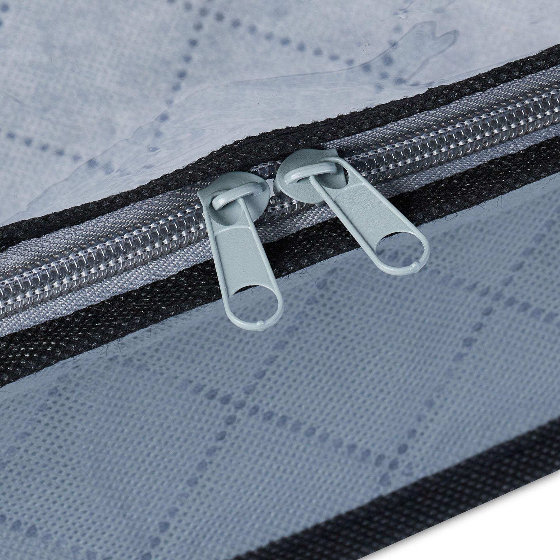 Unterbettkommode 2er-Set Schwarz-Transparent-Grau von Relaxdays