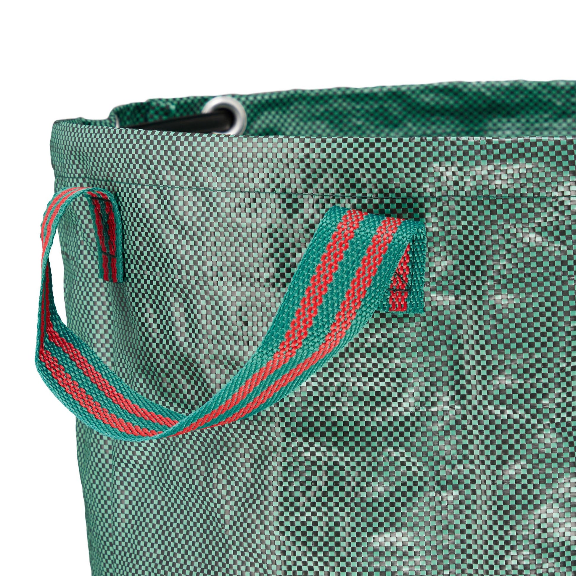Unkrautstecher mit Gartenabfallsack Dunkelgrün-Grün-Silber von Relaxdays