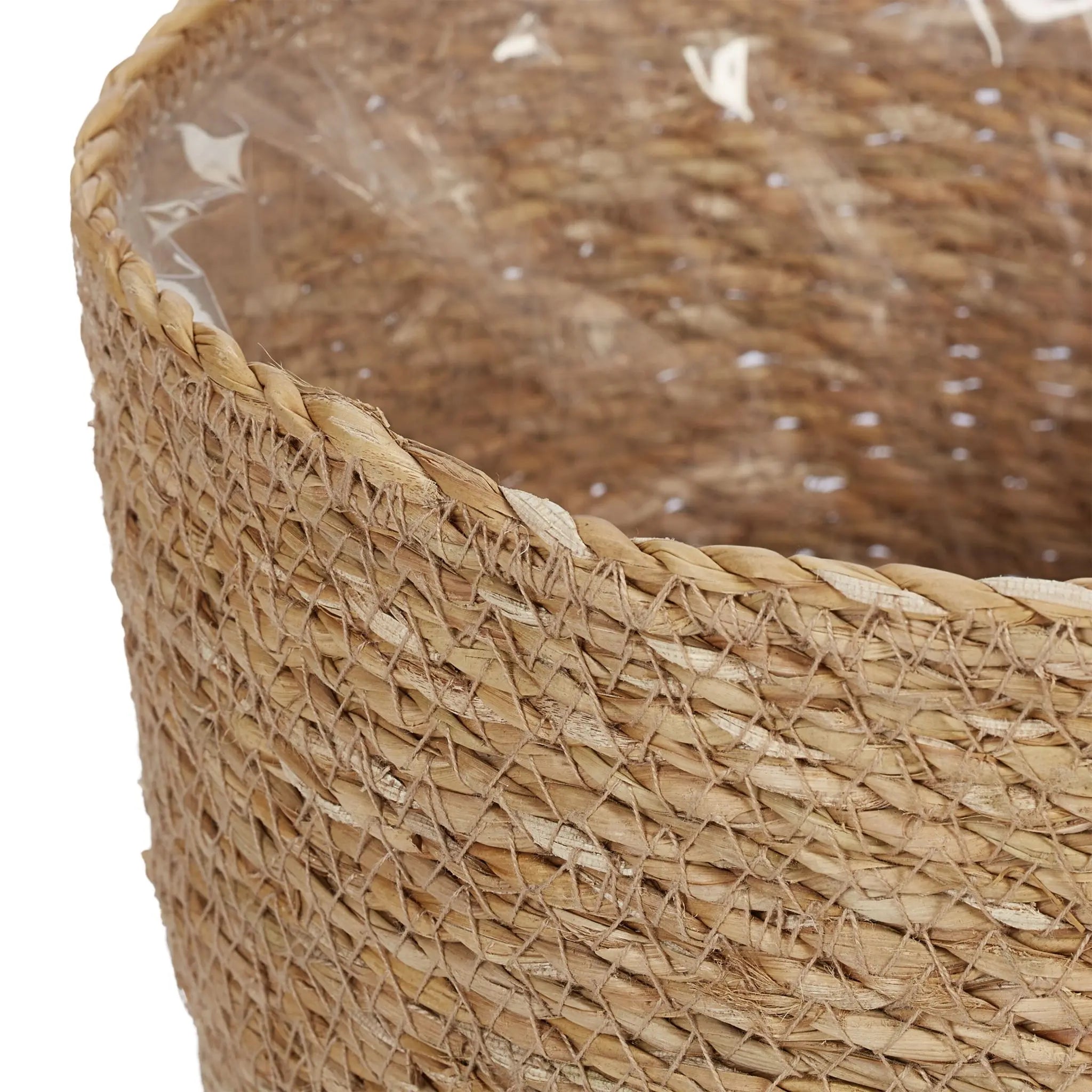 Seegras Blumentopf 3er-Set Hellbraun von Relaxdays