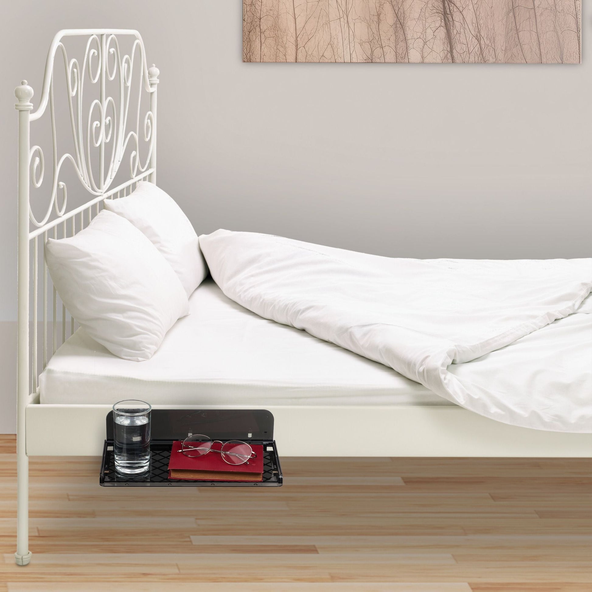 Bettablage Kunststoff Schwarz von Relaxdays
