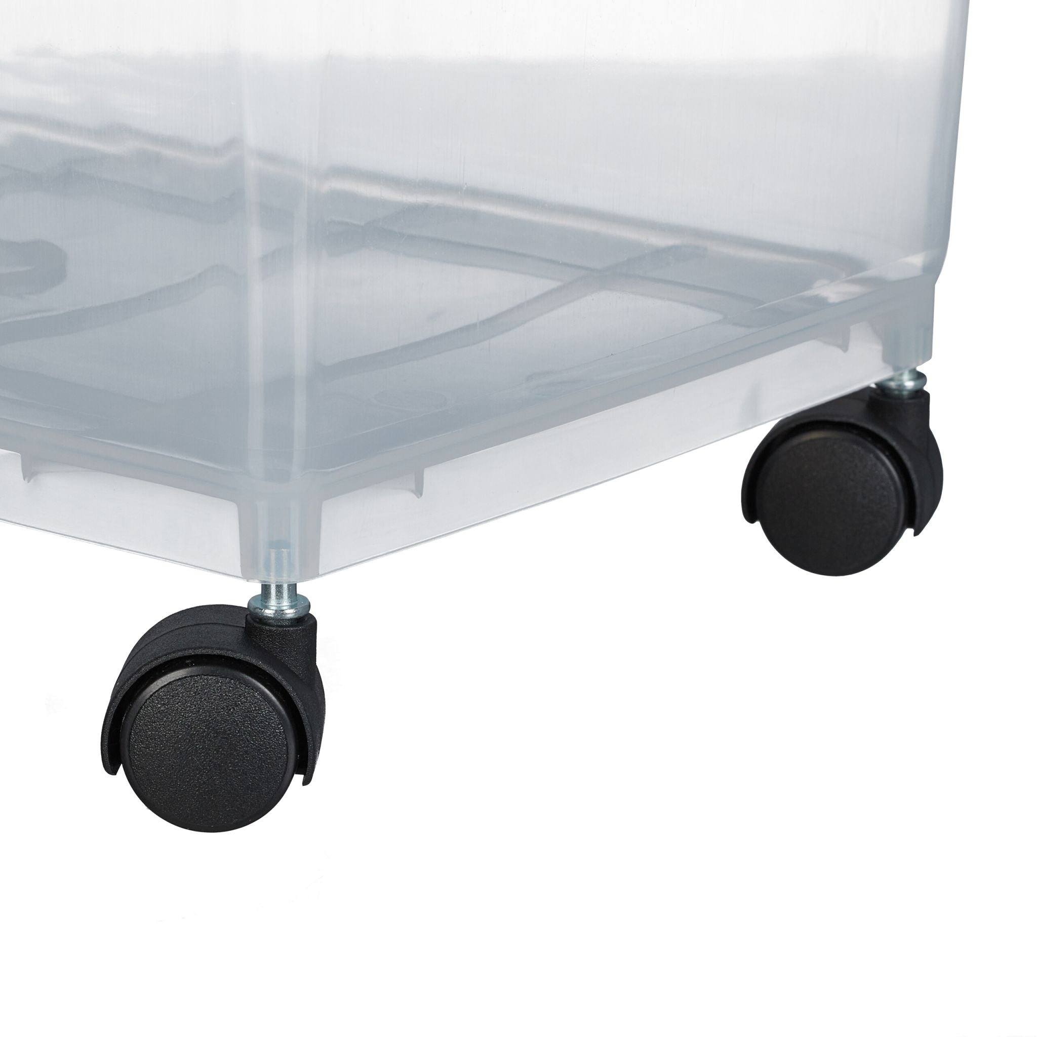 Hundefutter Aufbewahrungsbox 2er-Set Schwarz-Transparent