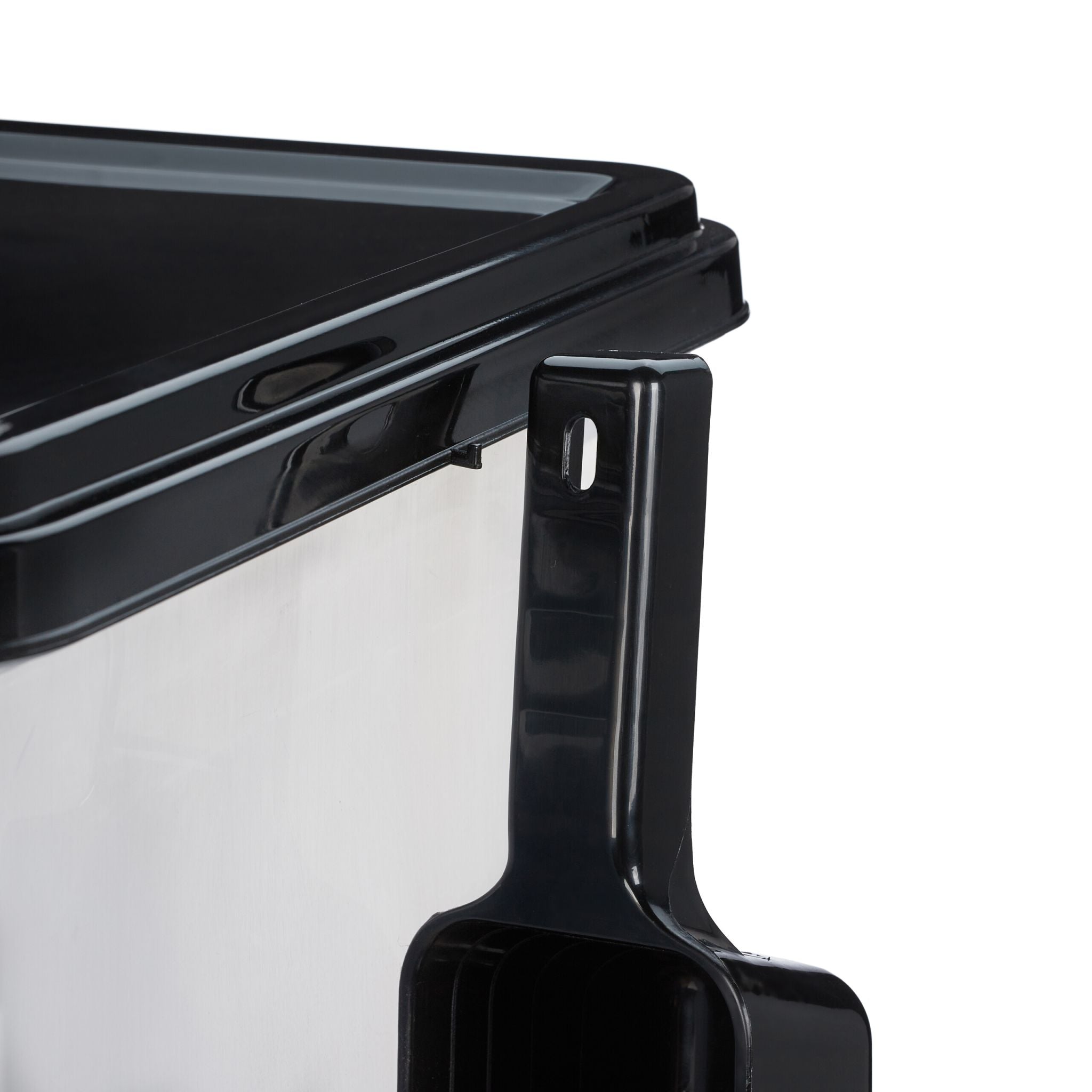 Hundefutter Aufbewahrungsbox 2er-Set Schwarz-Transparent