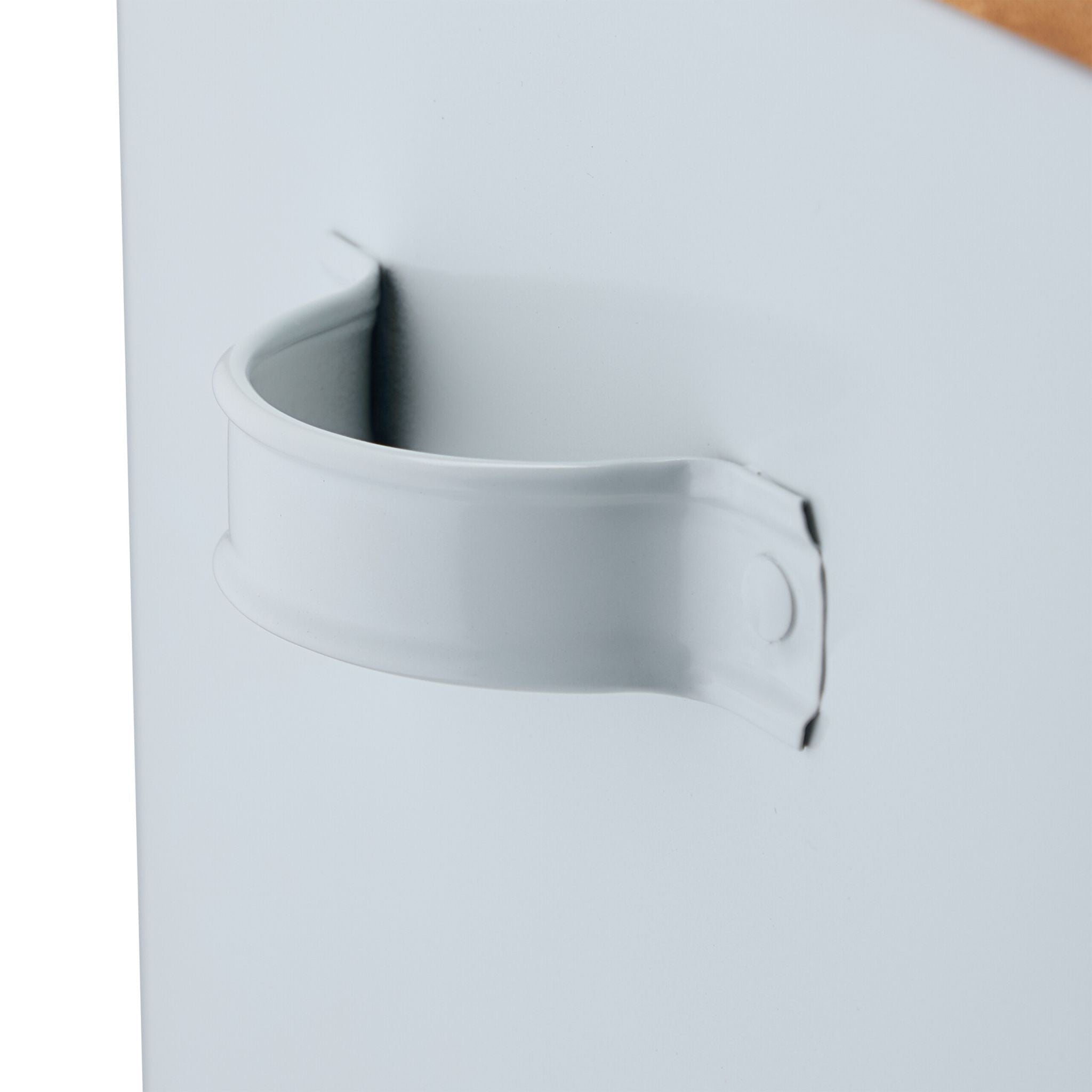 Futterbox mit Bambusdeckel 2er-Set Weiss-Hellbraun