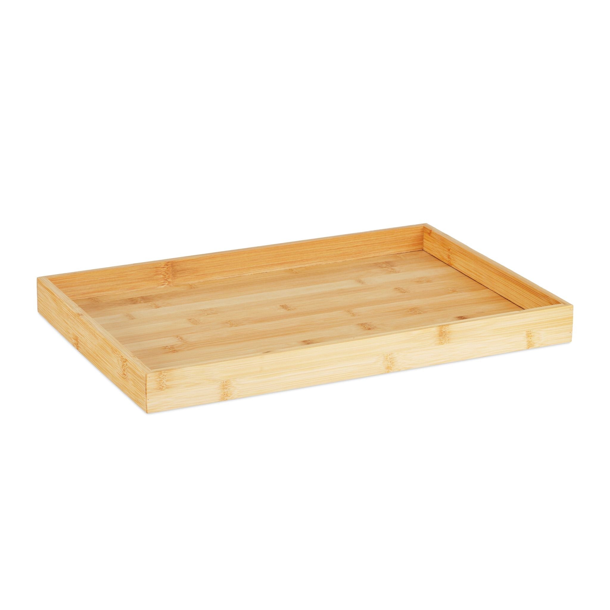 Snackschalen Set mit Serviertablett Hellbraun von Relaxdays