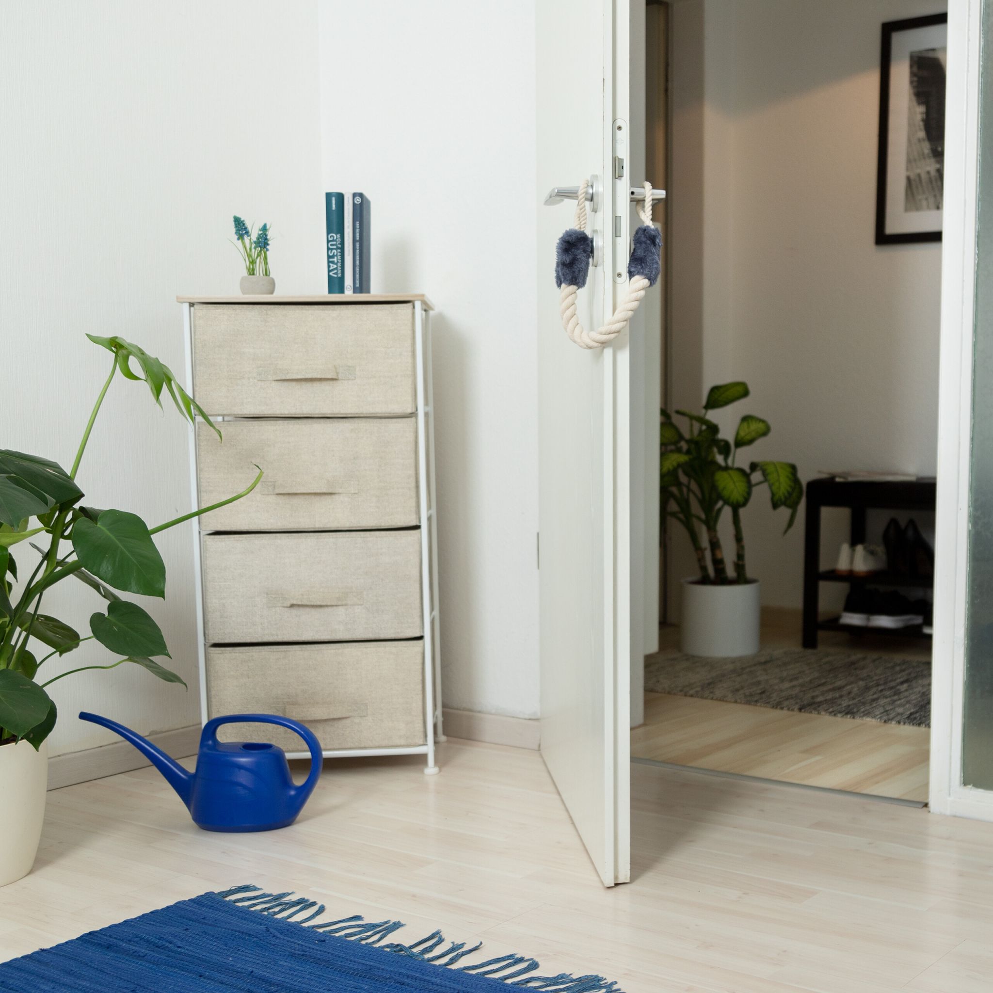 Türkordel Klemmschutz 3er-Set grau Creme-Grau von Relaxdays