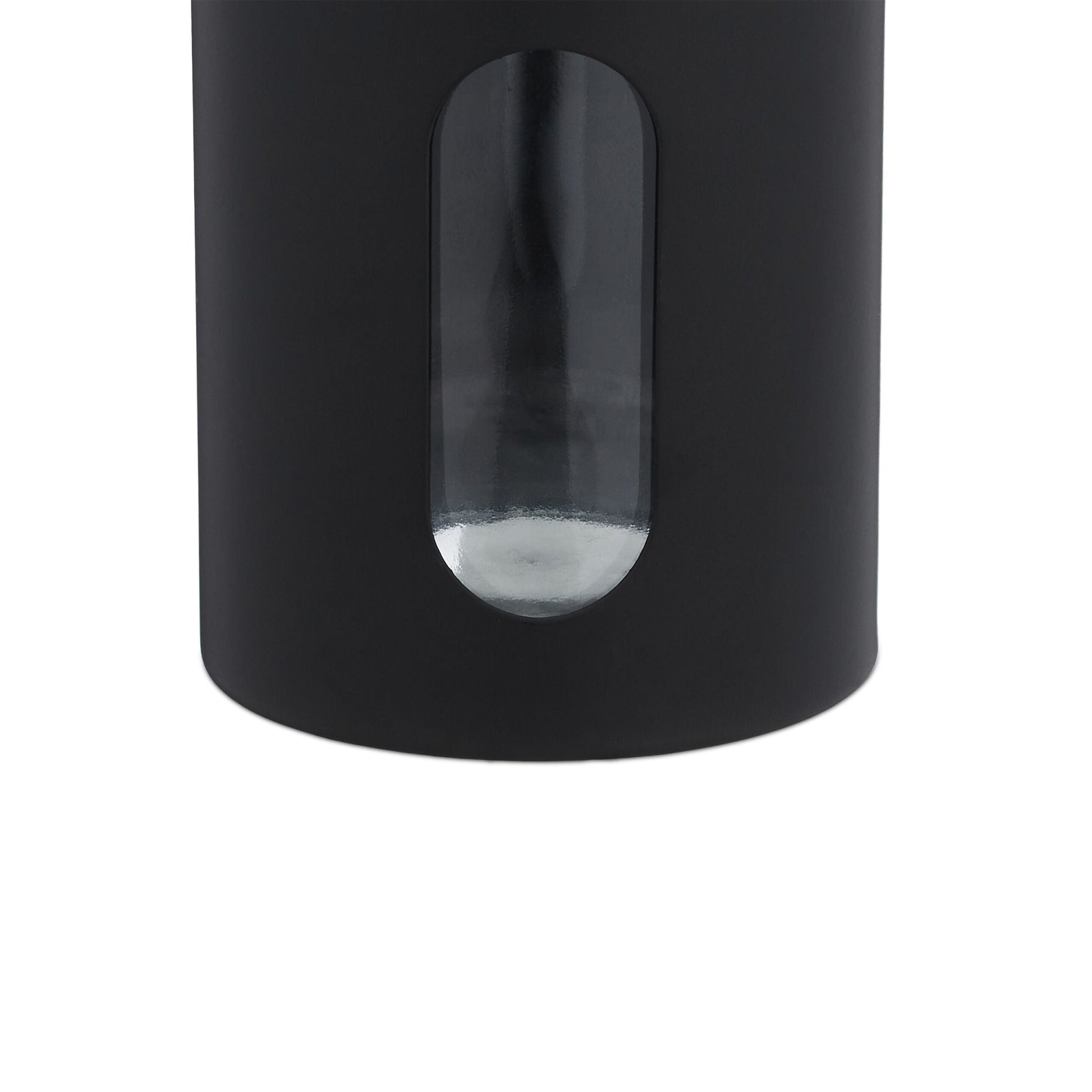 Gewürzstreuer XL 6er-Set Schwarz-Silber-Transparent von Relaxdays
