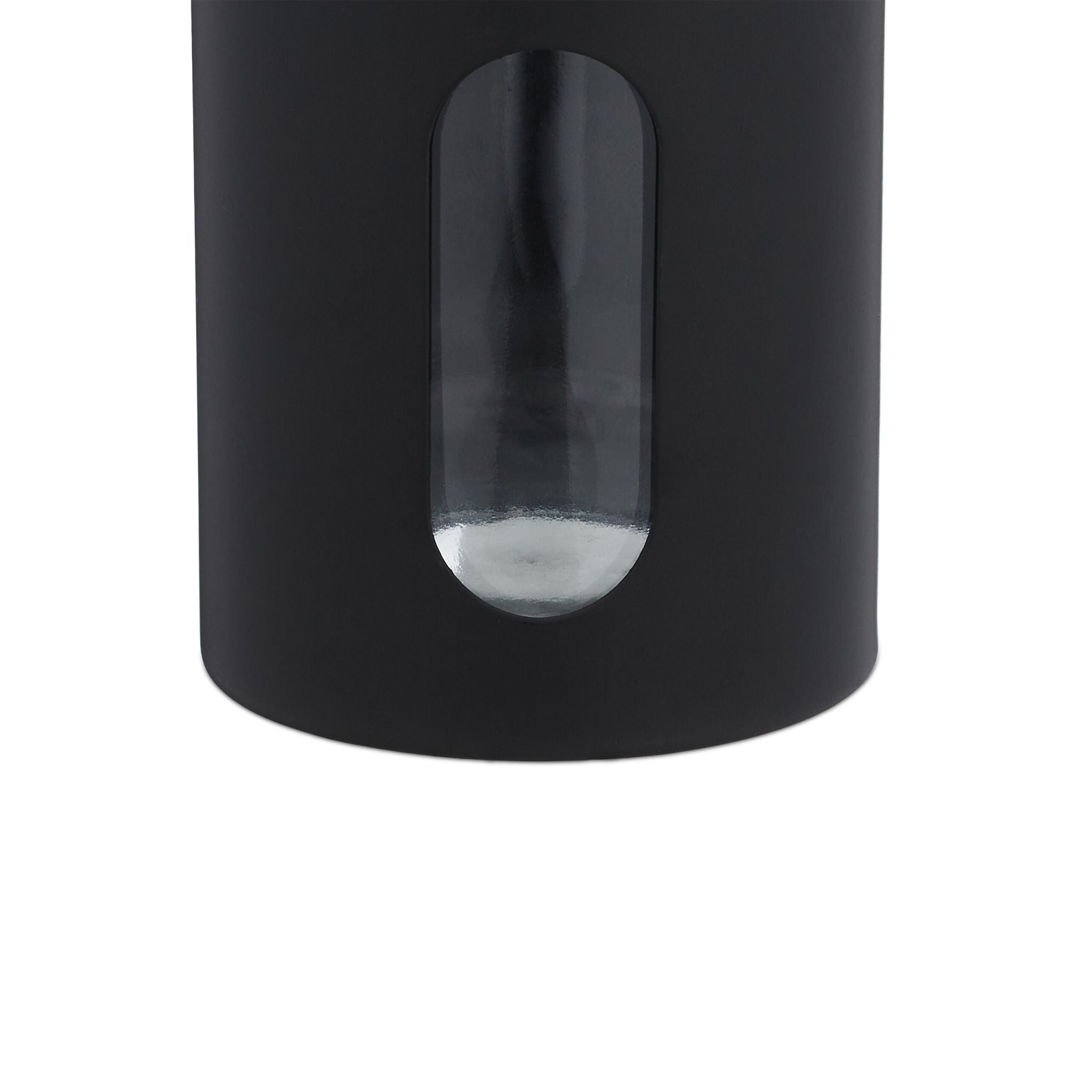 Gewürzstreuer XL 6er-Set Schwarz-Silber-Transparent von Relaxdays