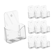 Prospektständer für DIN A5 10er-Set Transparent von Relaxdays