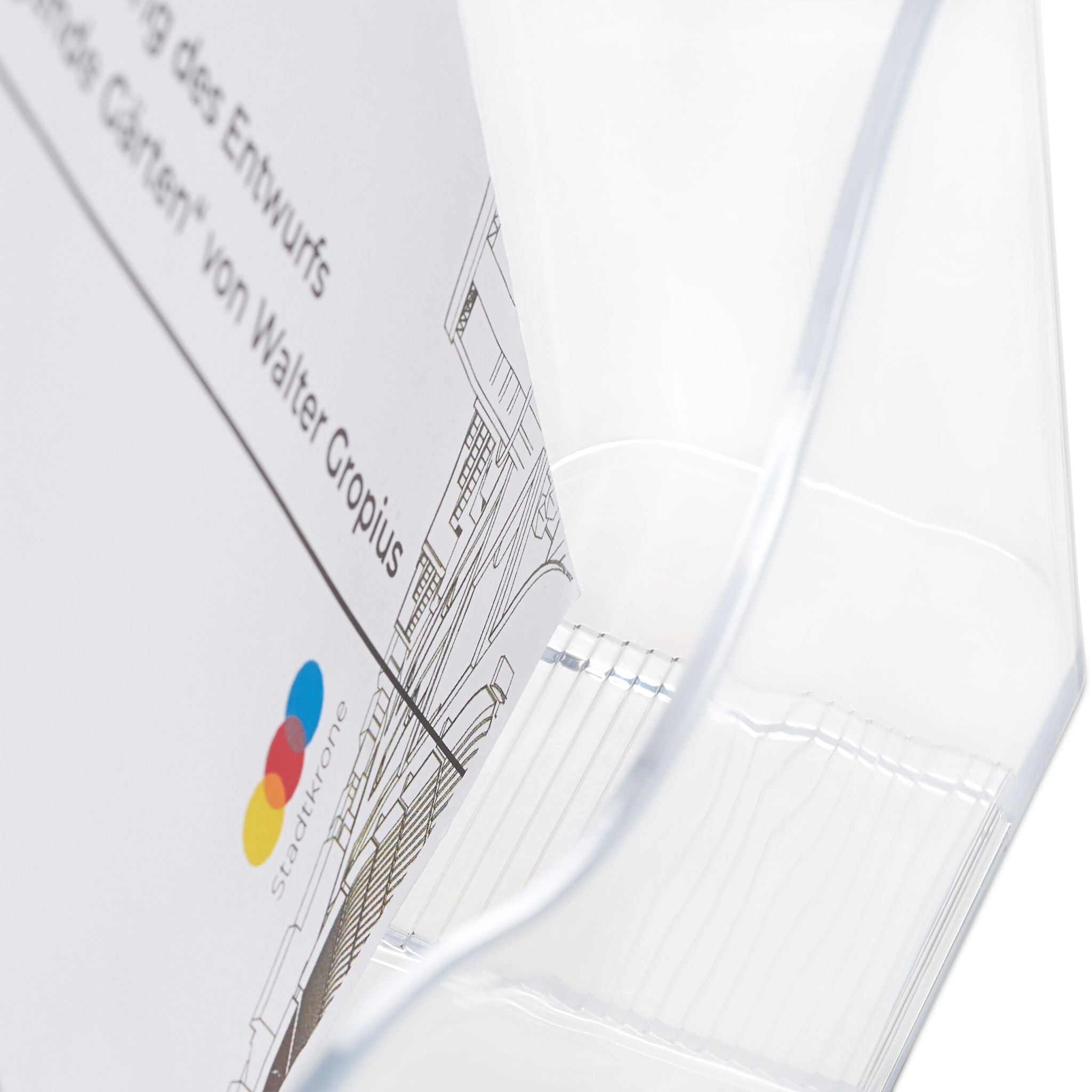 Prospektständer für DIN A5 10er-Set Transparent von Relaxdays