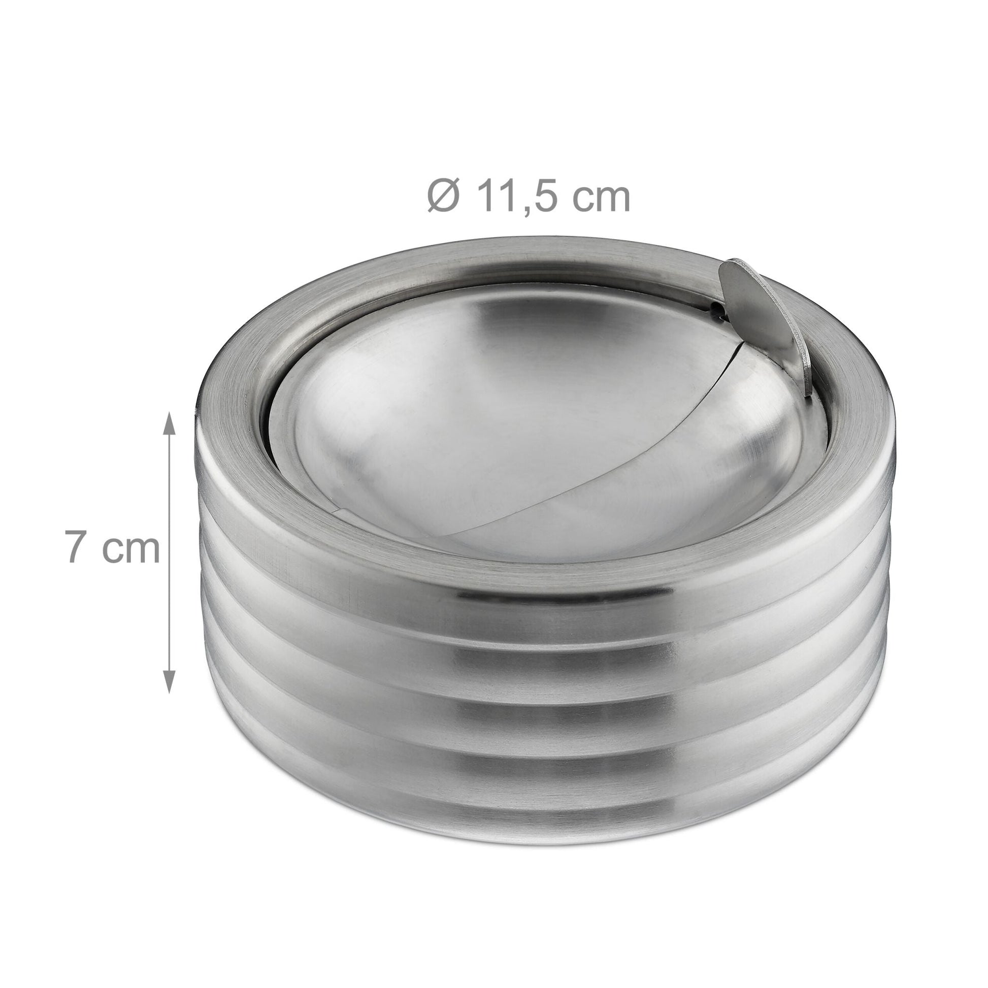 Windaschenbecher 4er-Set Silber von Relaxdays