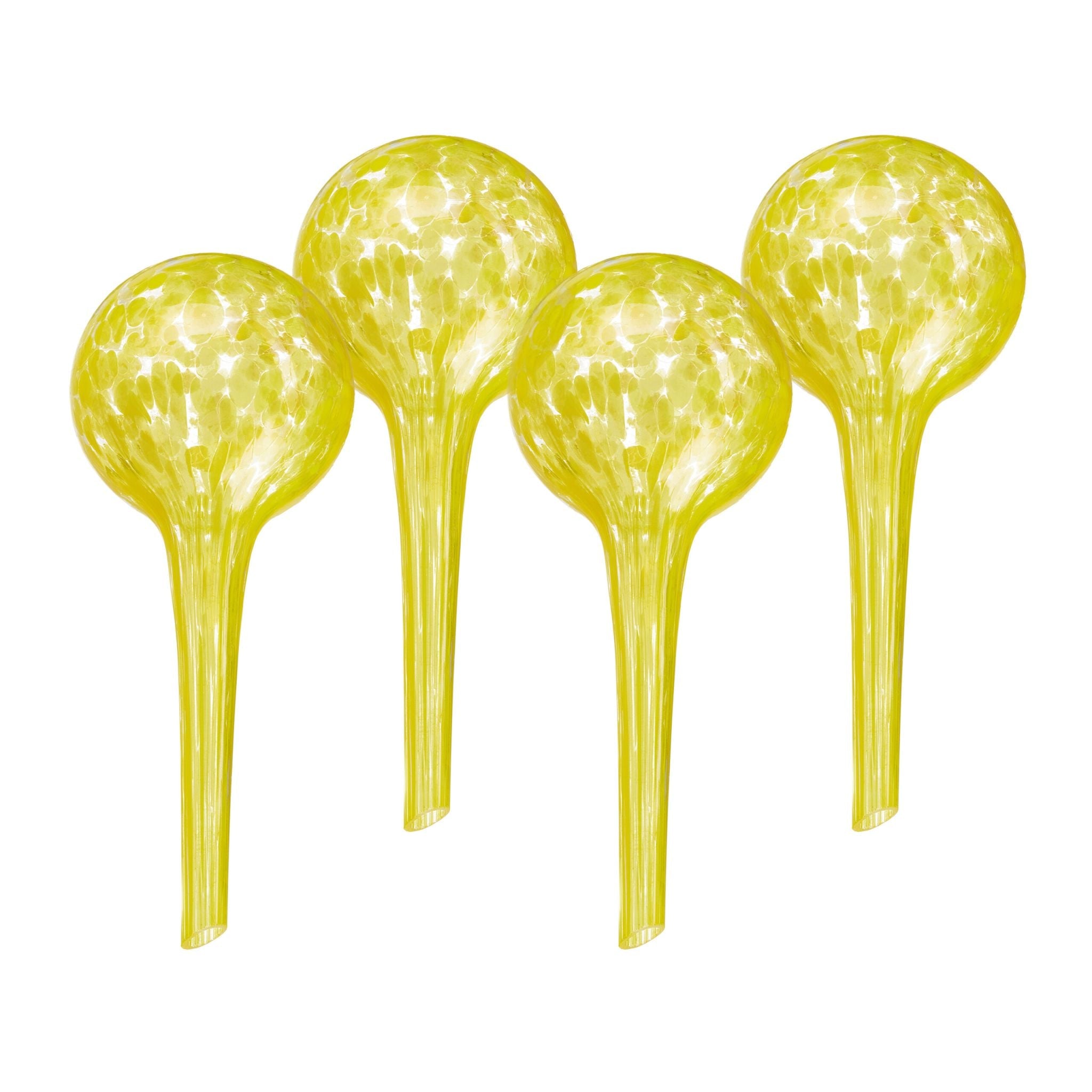 Bewässerungskugeln Glas 4er-Set Gelb