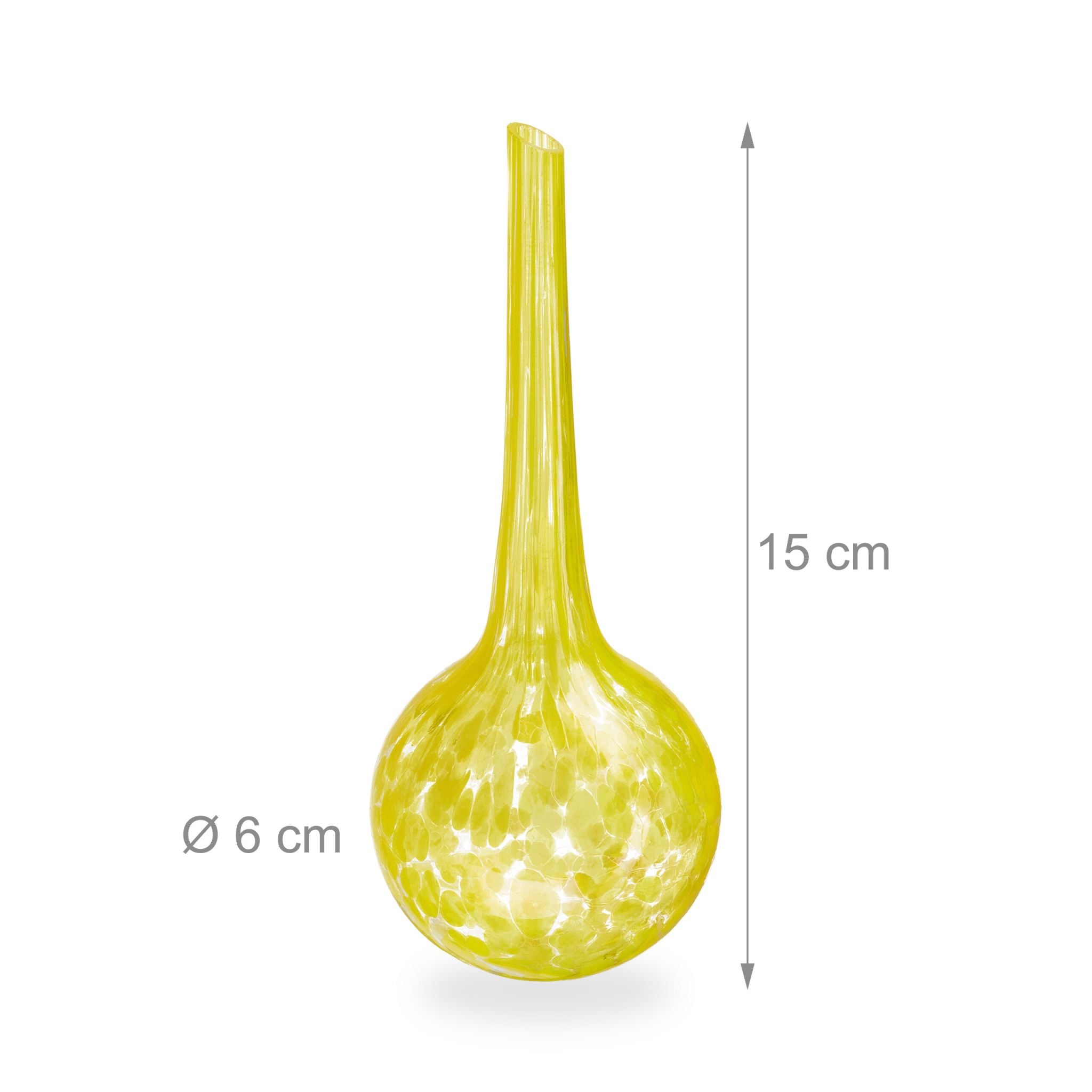 Bewässerungskugeln Glas 4er-Set Gelb