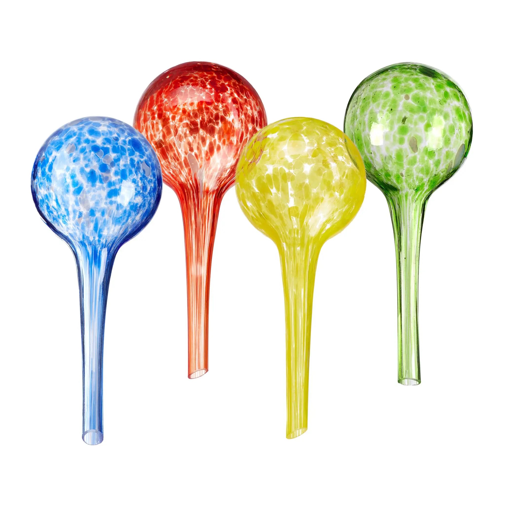 Bewässerungskugeln Glas 4er-Set Blau-Grün-Rot von Relaxdays