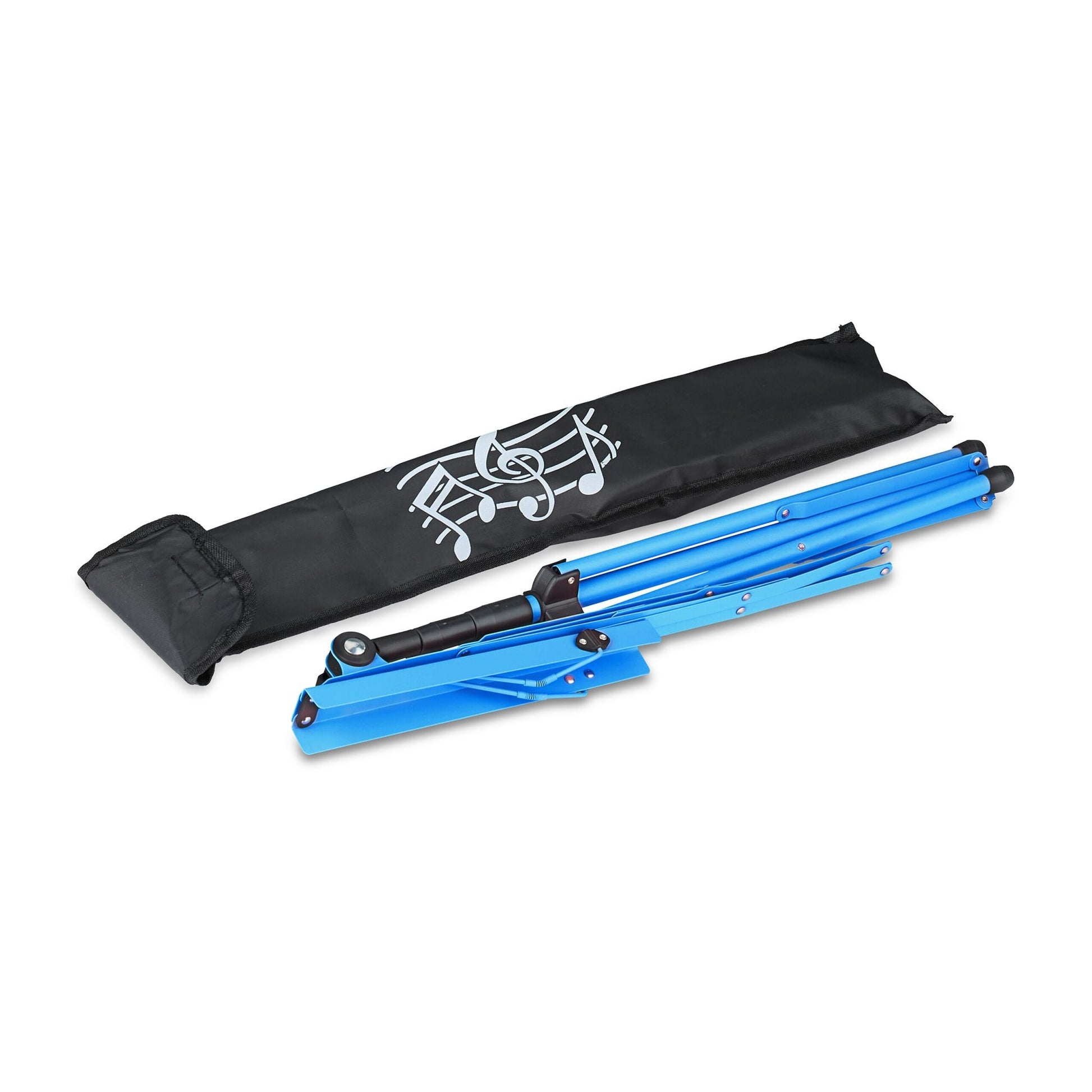 Notenständer klappbar Blau-Schwarz von Relaxdays