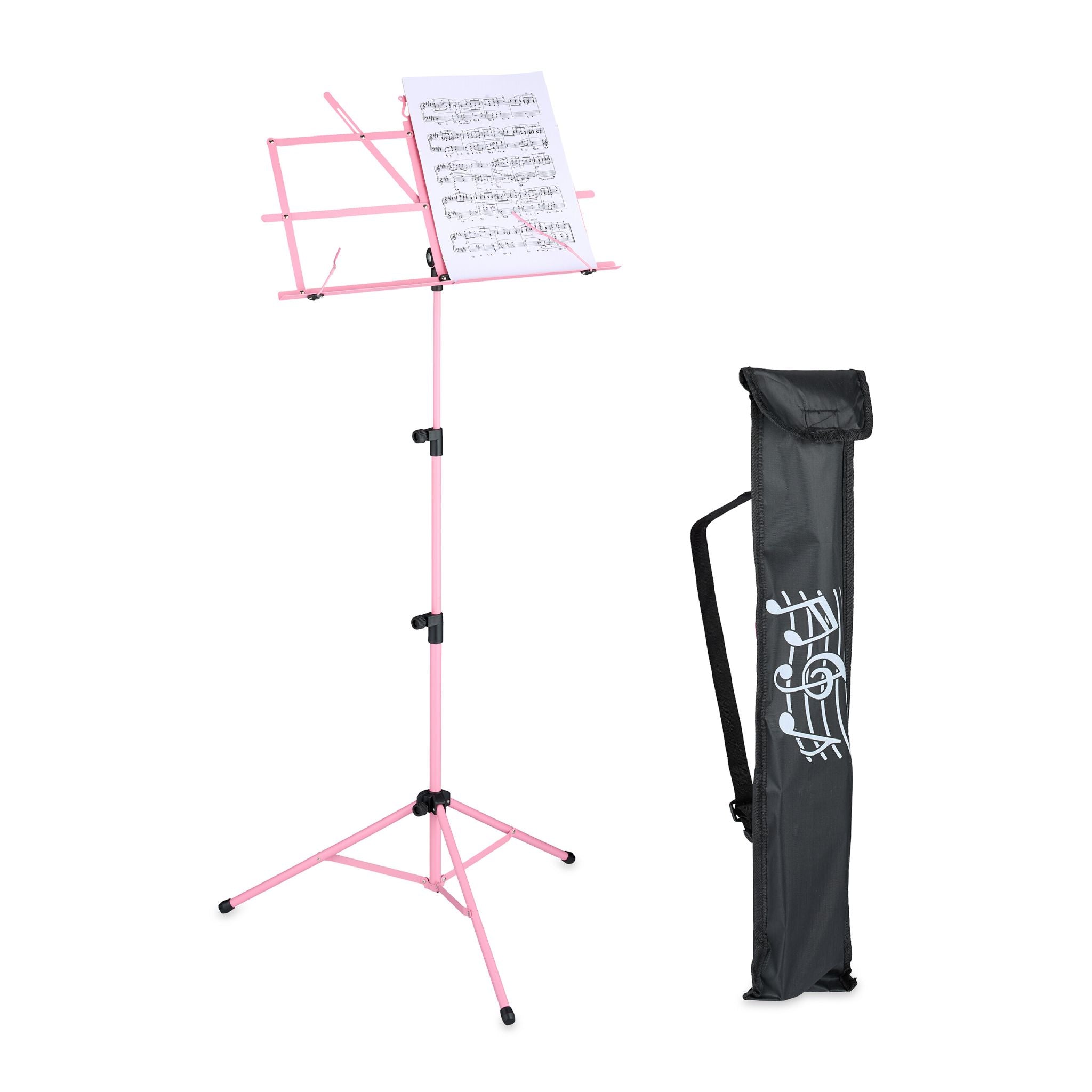 Notenständer klappbar Rosa von Relaxdays