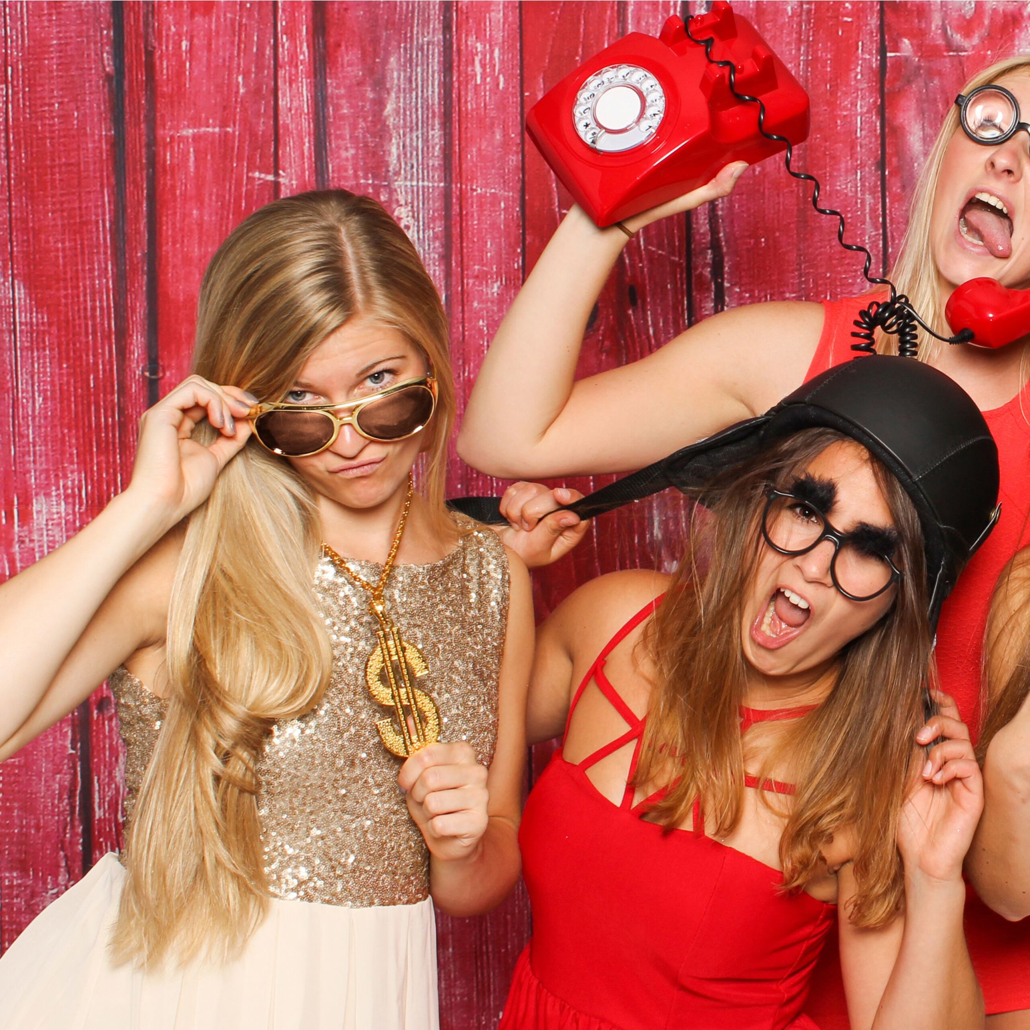 Partybrille Rapper 5er-Set Gold-Schwarz von Relaxdays