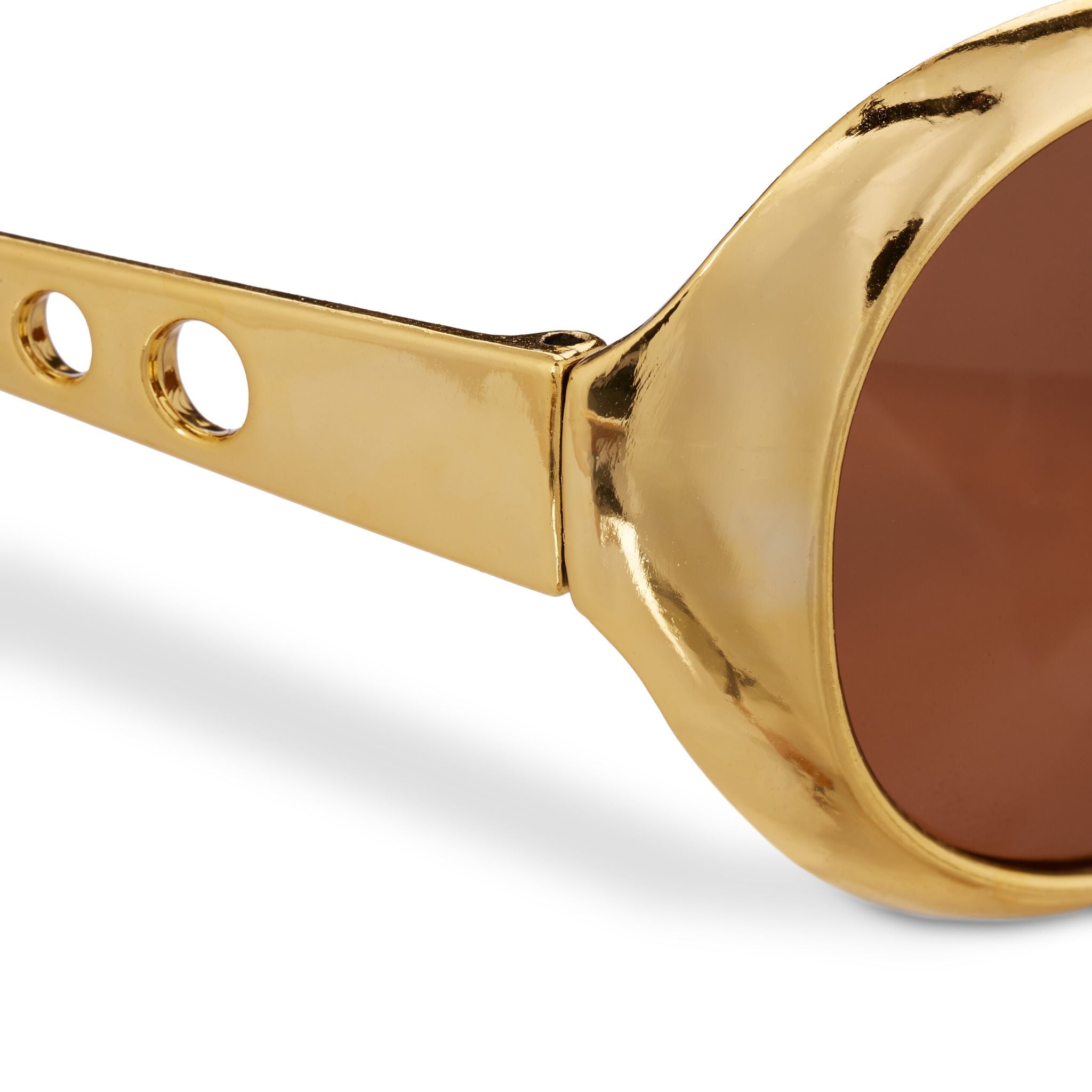 Partybrille Rapper 5er-Set Gold-Schwarz von Relaxdays